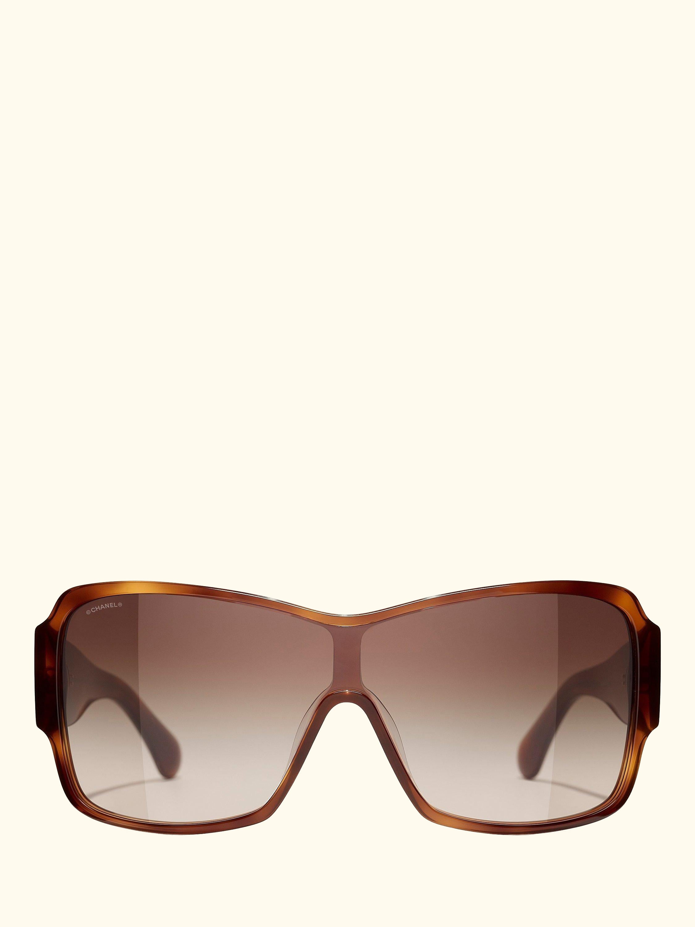 CH5449 169 Women's Rectangular Sunglasses, Havana