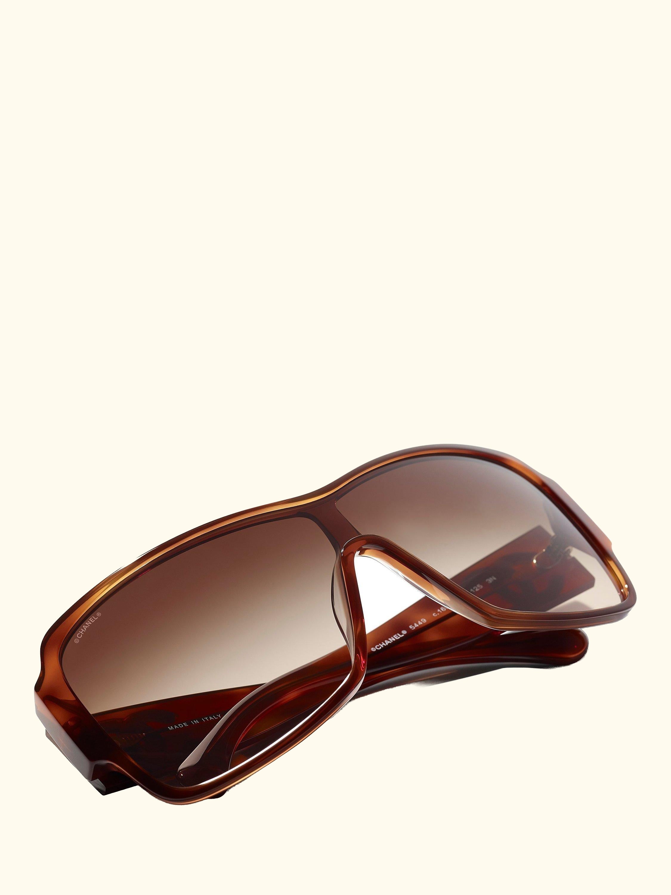 CH5449 169 Women's Rectangular Sunglasses, Havana