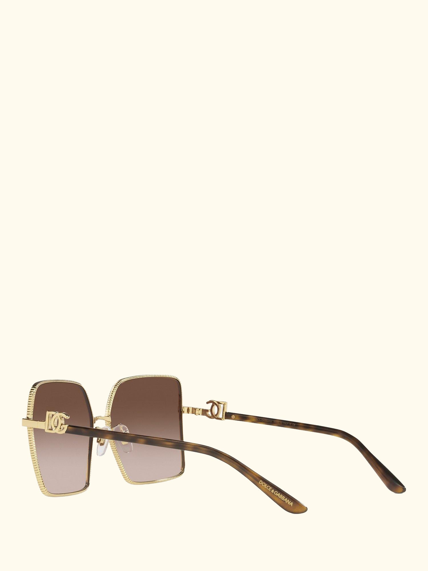 DG227902 Women's Square Sunglasses, Gold