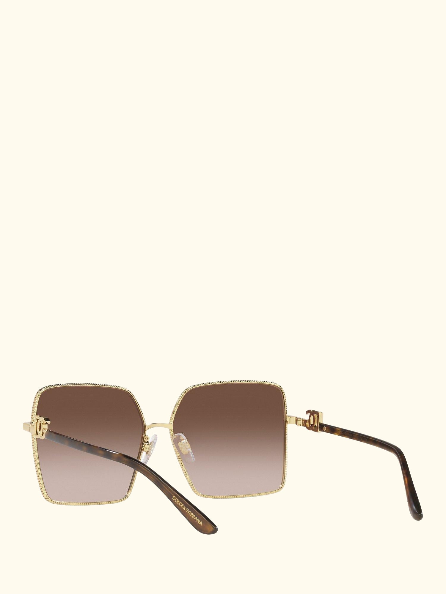 DG227902 Women's Square Sunglasses, Gold