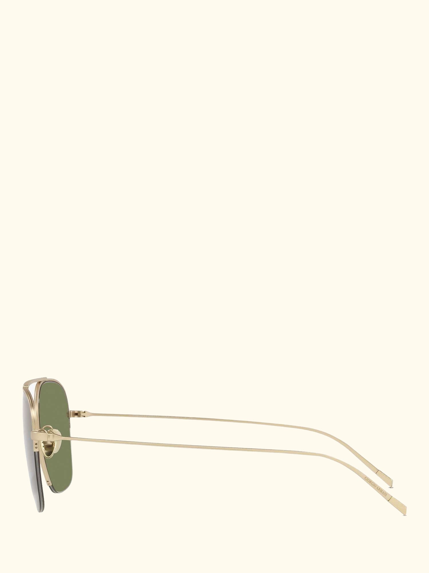 AR612430 Men's Square Sunglasses, Matte Pale Gold/Green