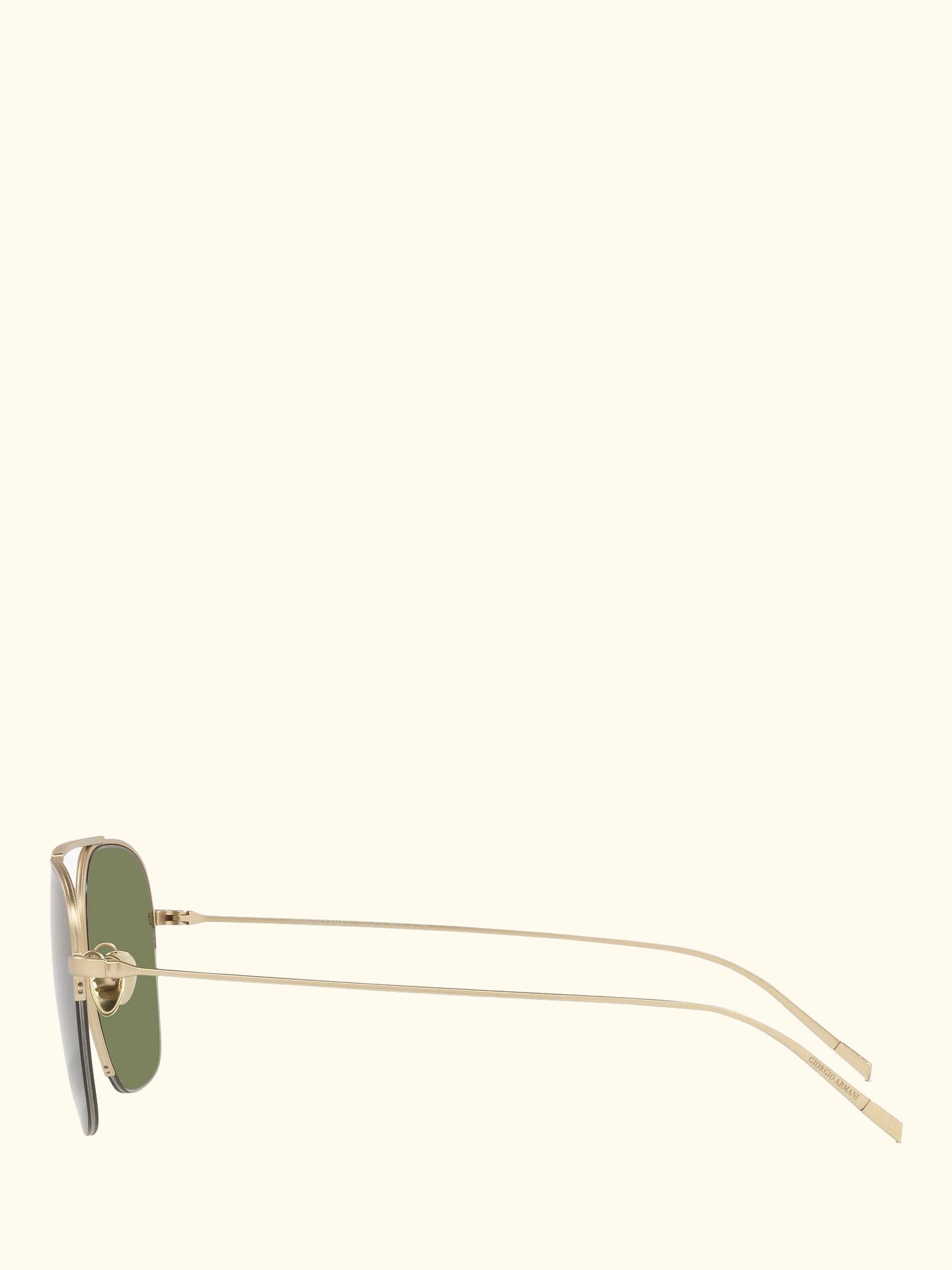 AR612430 Men's Square Sunglasses, Matte Pale Gold/Green