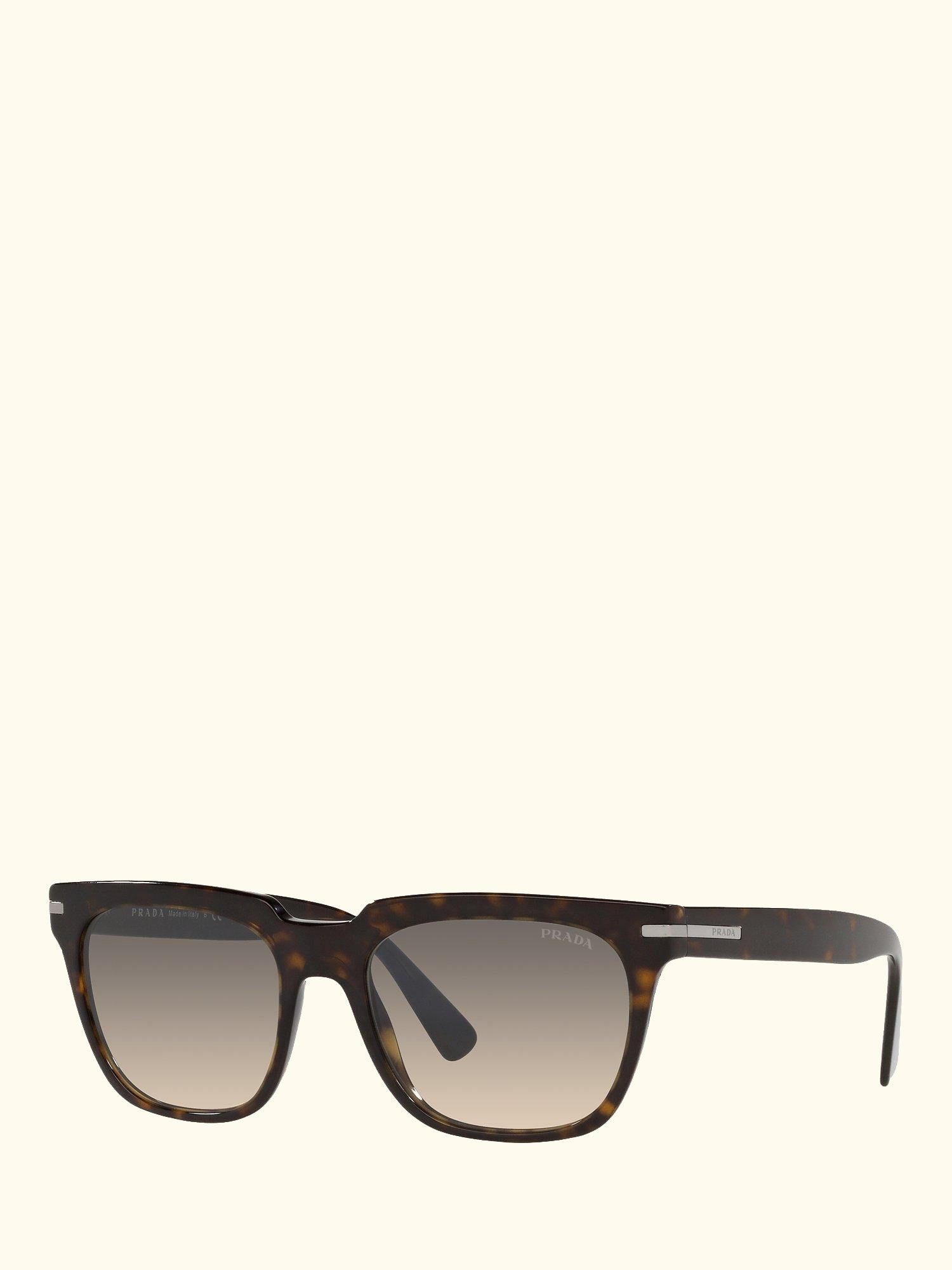 PR 04YS Men's Pillow Rectangular Sunglasses, Tortoise/Grey Gradient