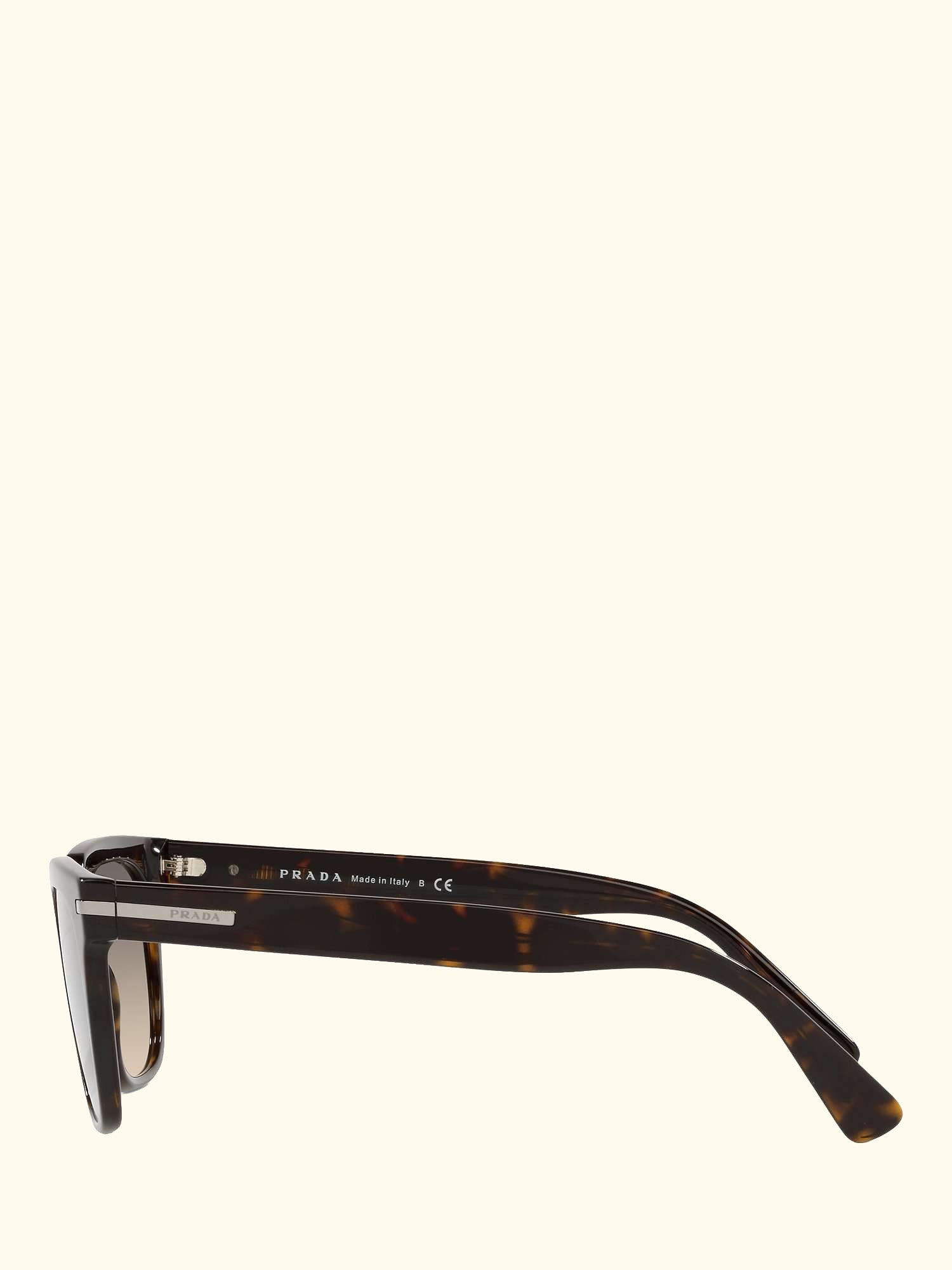 PR 04YS Men's Pillow Rectangular Sunglasses, Tortoise/Grey Gradient