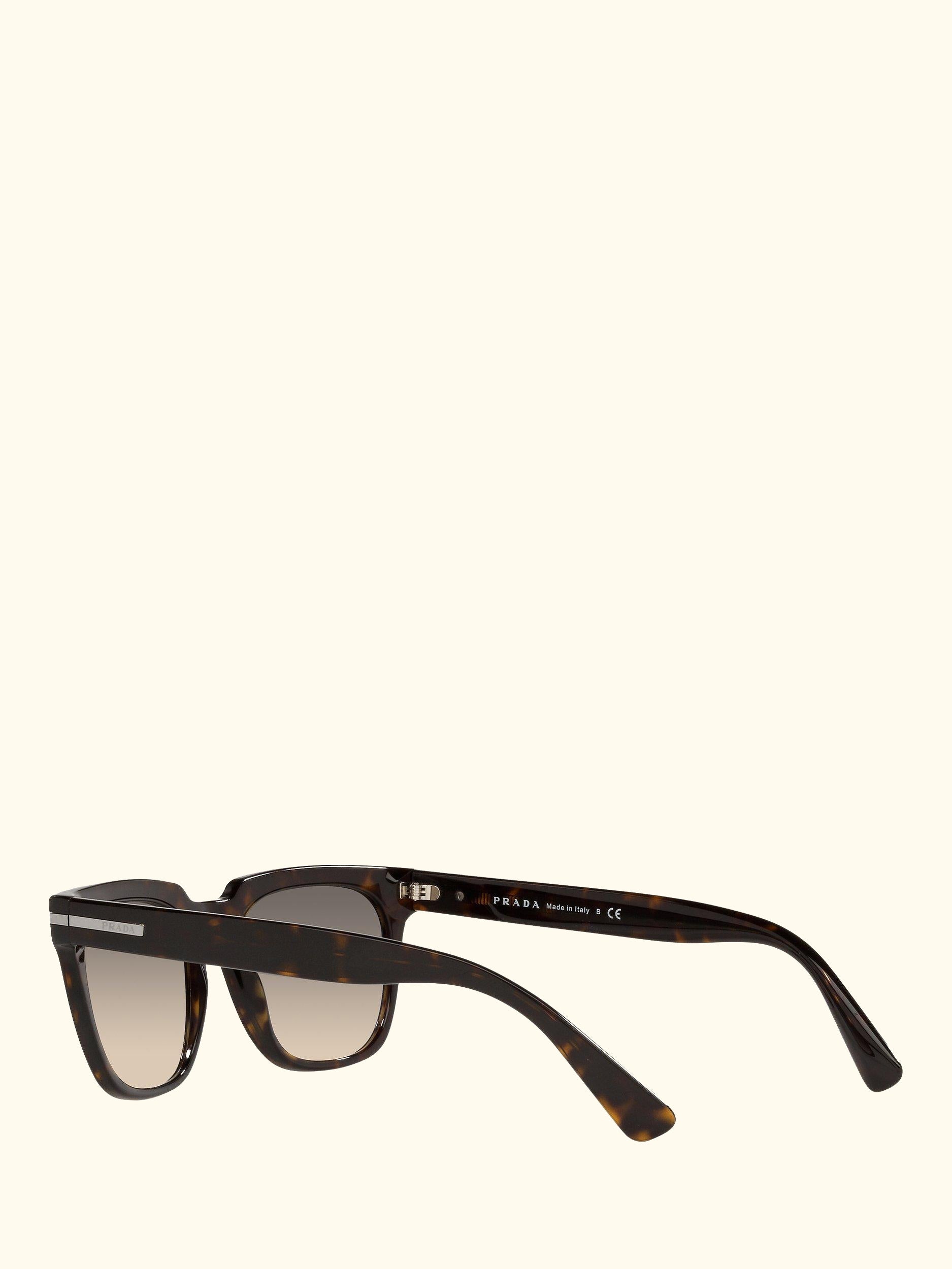 PR 04YS Men's Pillow Rectangular Sunglasses, Tortoise/Grey Gradient