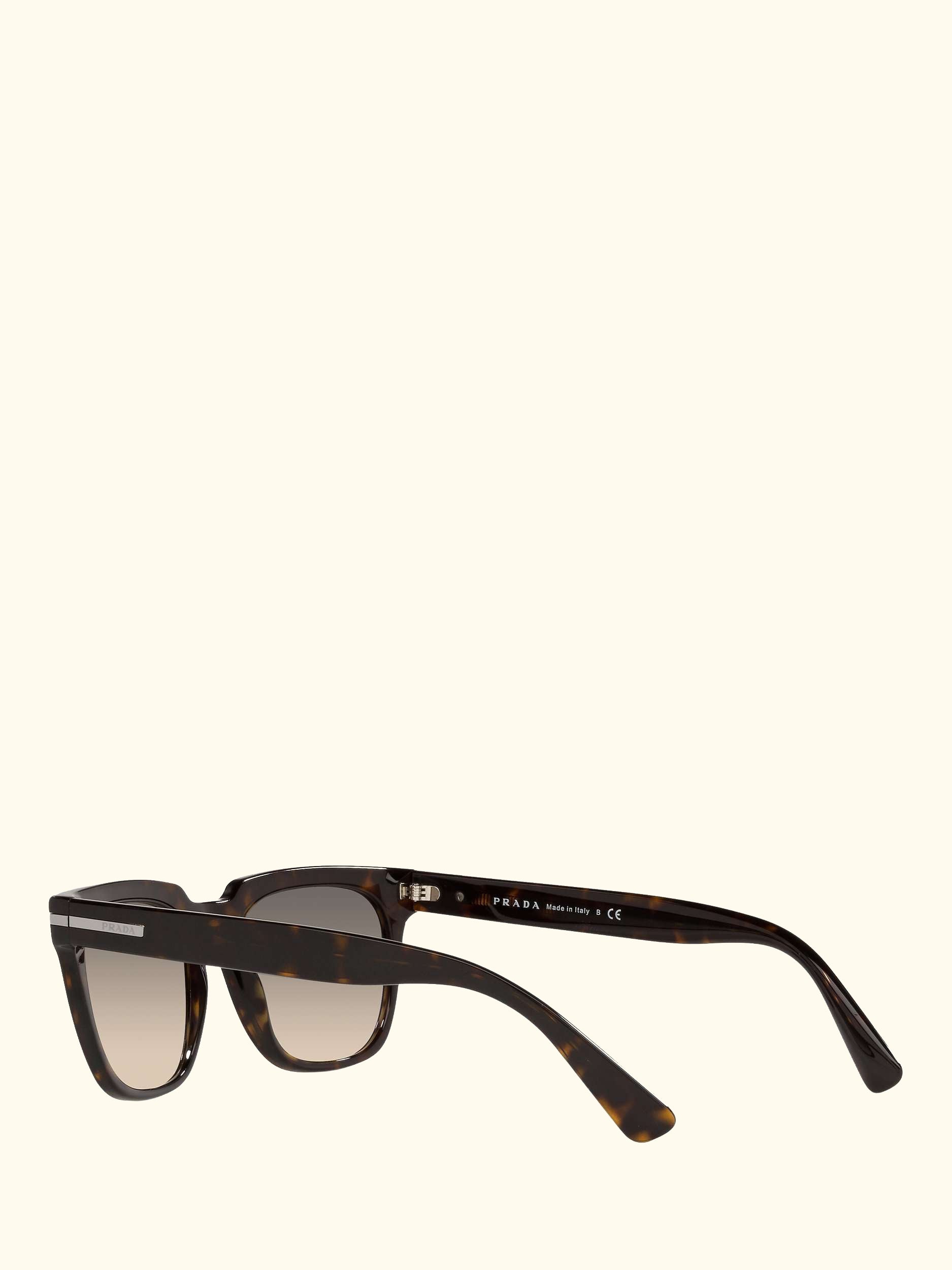 PR 04YS Men's Pillow Rectangular Sunglasses, Tortoise/Grey Gradient