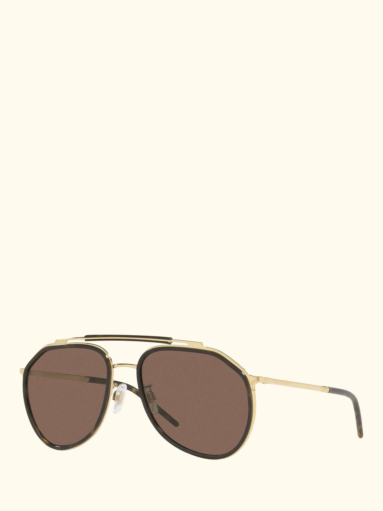 DG227702 Men's Aviator Sunglasses, Gold/Havana