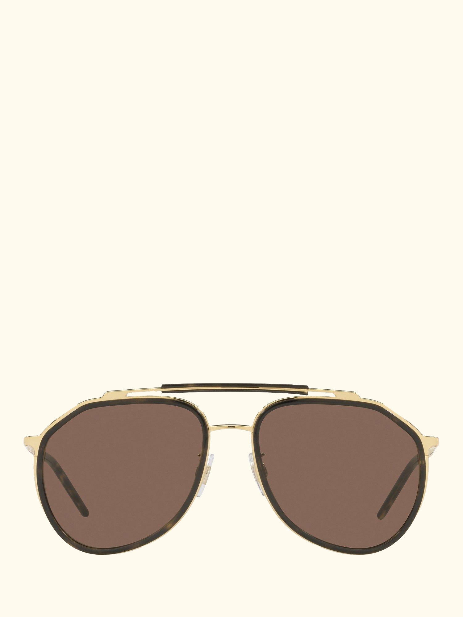 DG227702 Men's Aviator Sunglasses, Gold/Havana