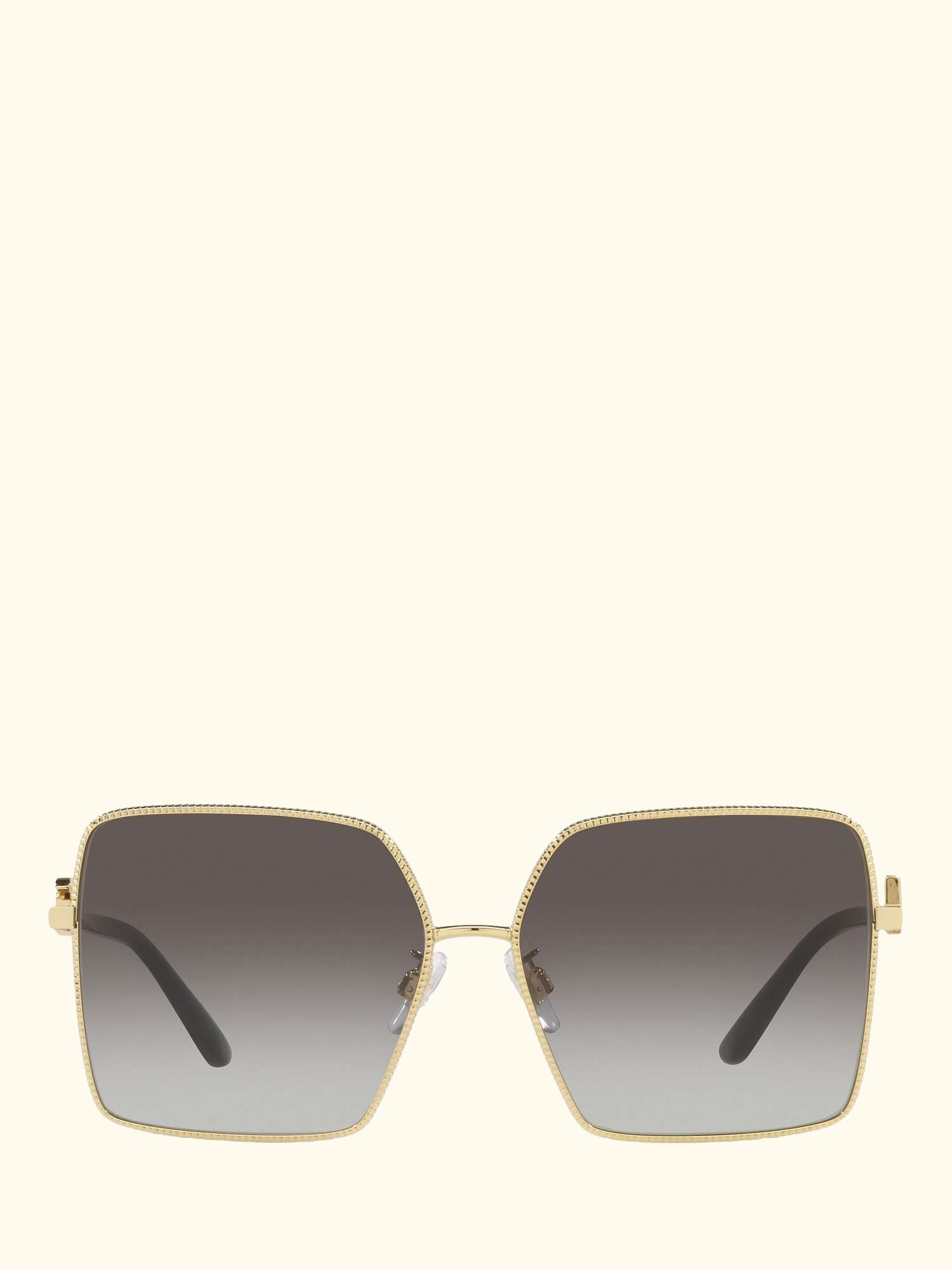 DG227902 Women's Square Sunglasses, Gold/Grey