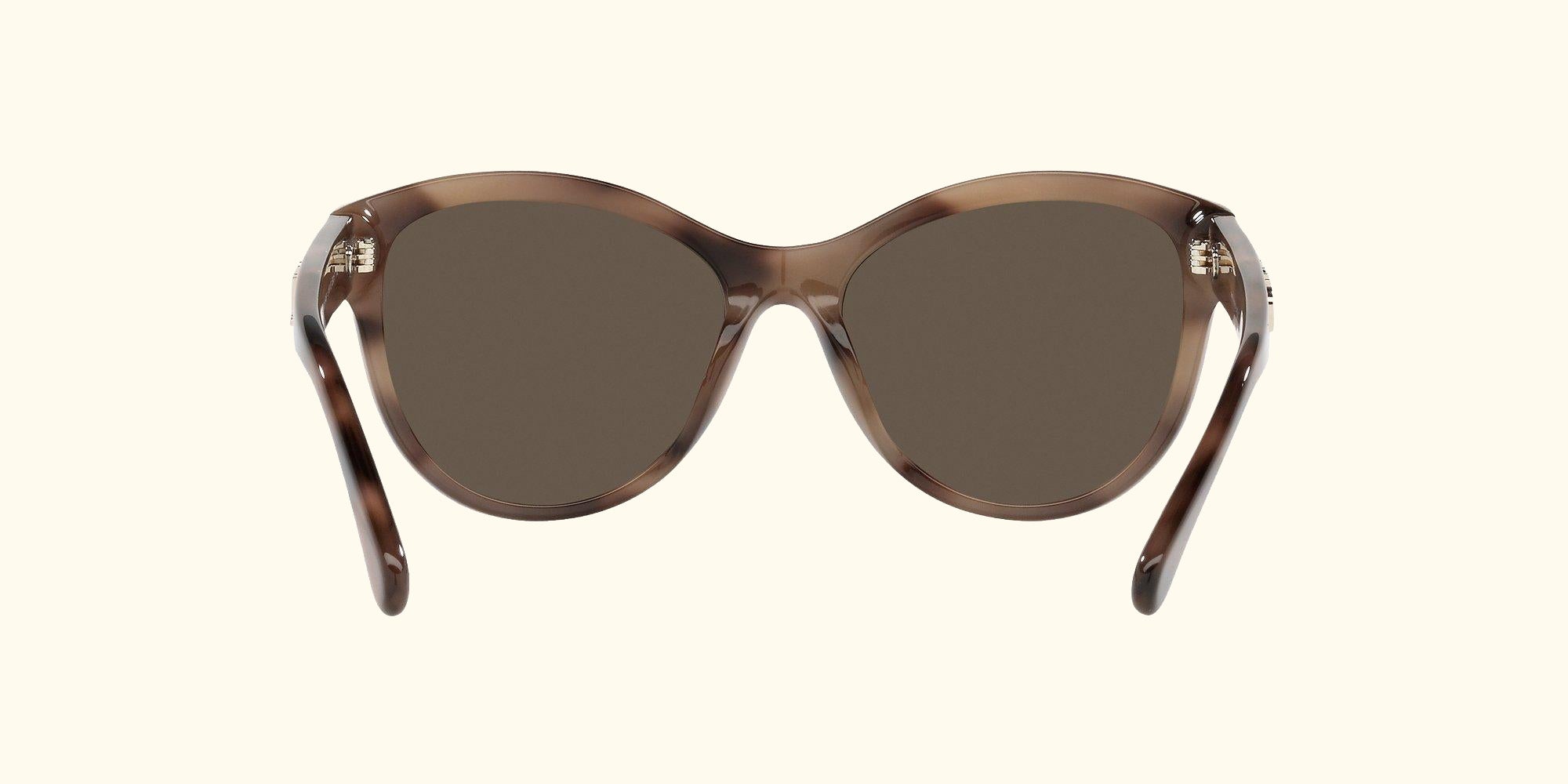 CH5458 Women's Oval Sunglasses, Havana