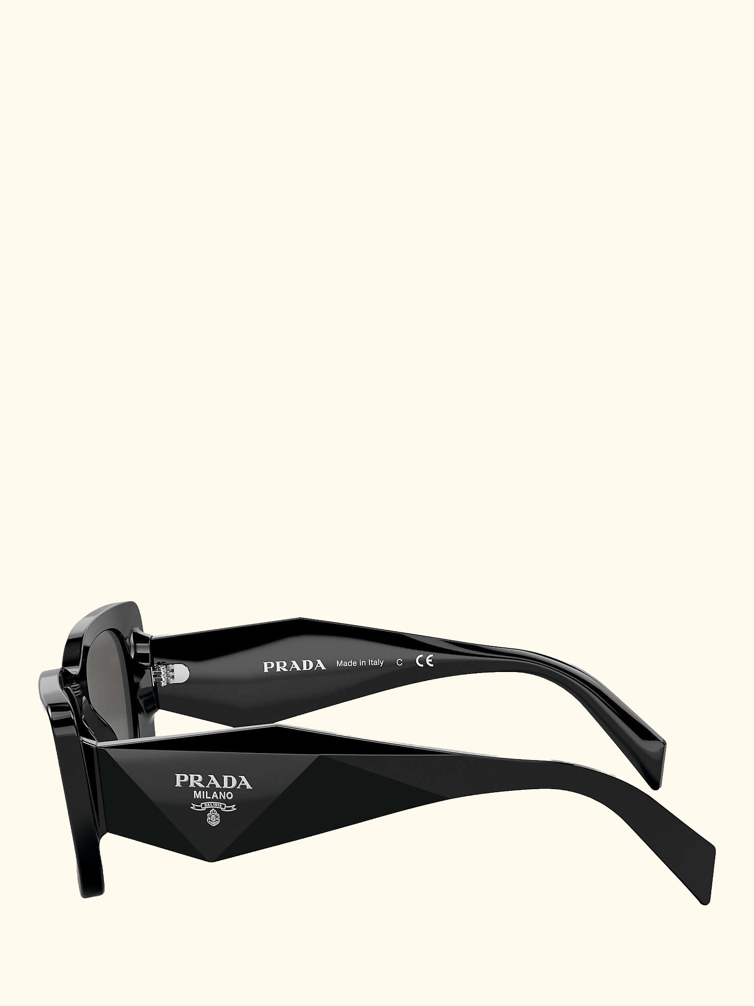 PR 08YS Women's Butterfly Sunglasses, Black
