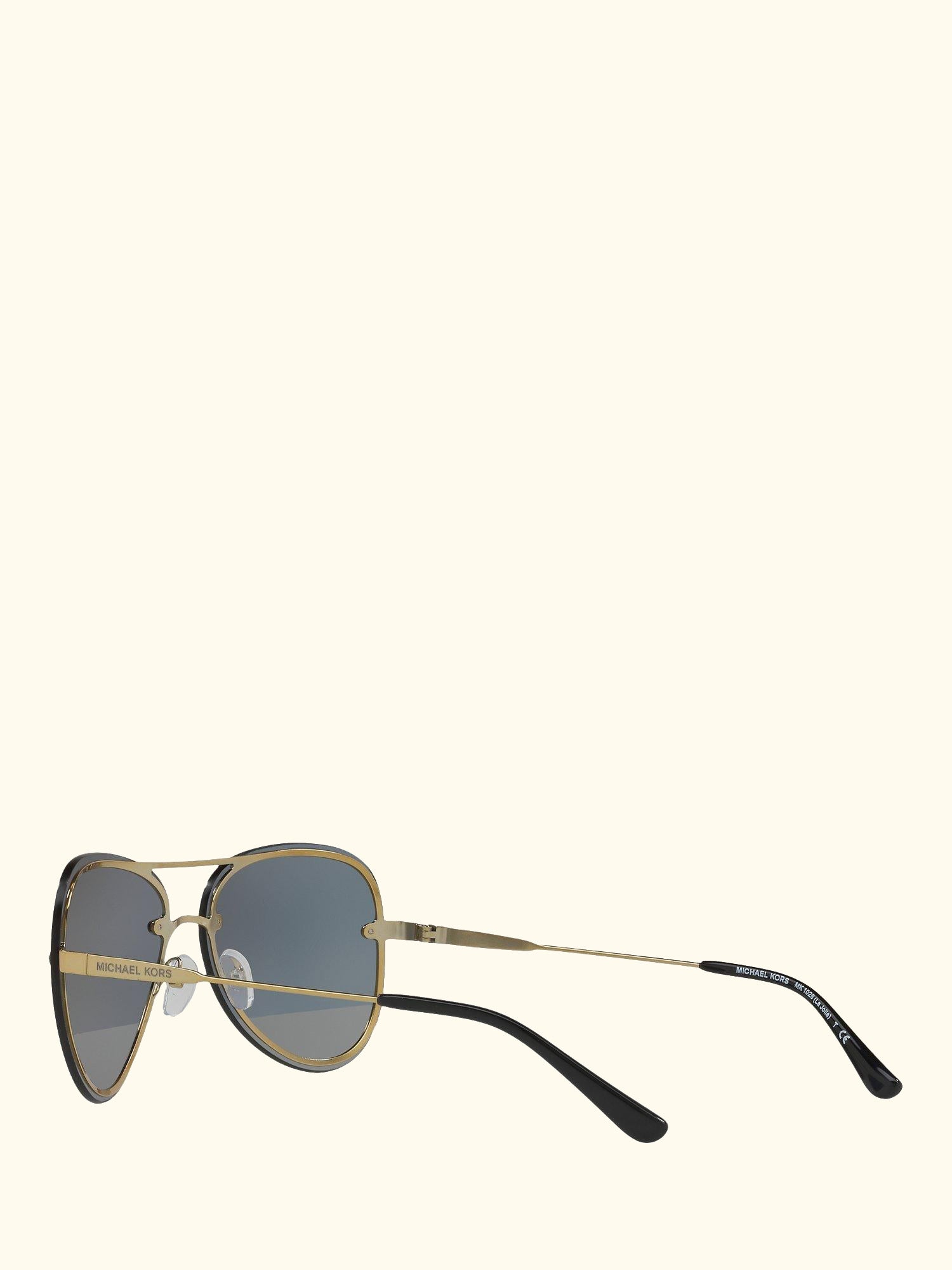 MK1026 Women's La Jolla Aviator Sunglasses, Pale Gold/Grey