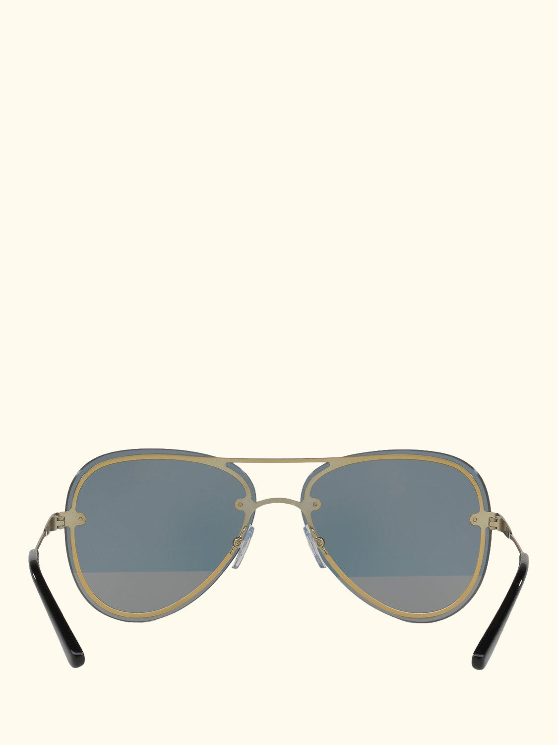 MK1026 Women's La Jolla Aviator Sunglasses, Pale Gold/Grey