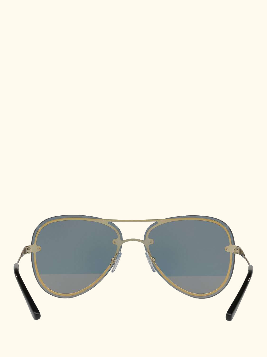 MK1026 Women's La Jolla Aviator Sunglasses, Pale Gold/Grey