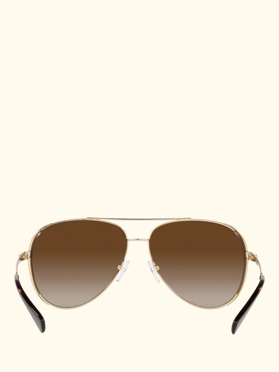 MK1101B Women's Chelsea Aviator Sunglasses, Gold/Brown Gradient