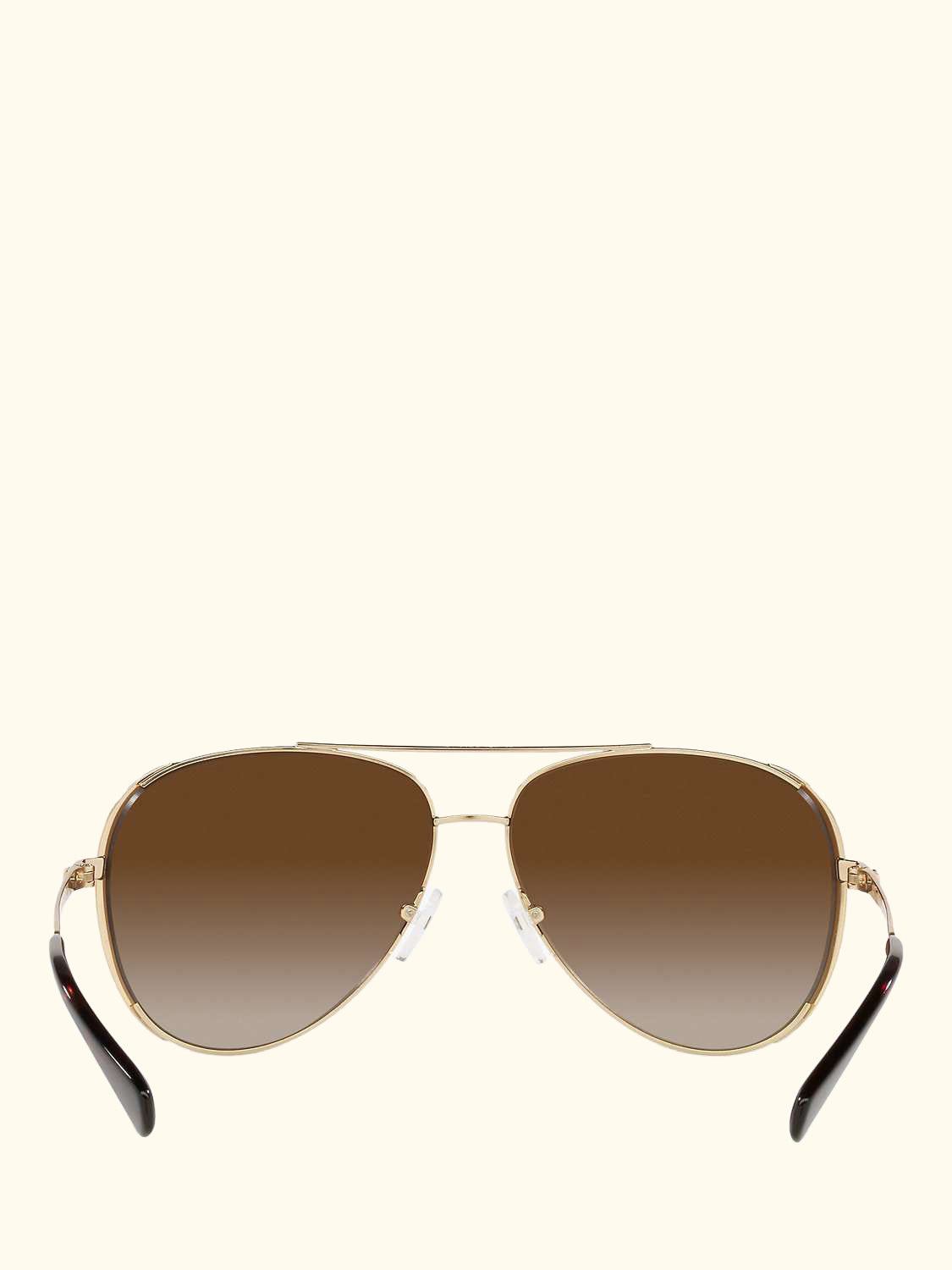 MK1101B Women's Chelsea Aviator Sunglasses, Gold/Brown Gradient