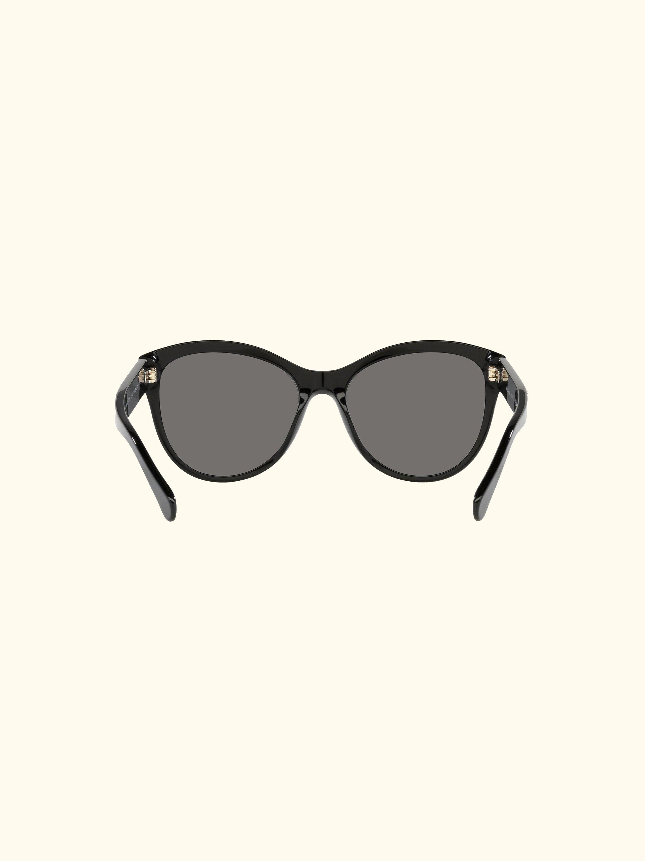 CH5458 Women's Polarised Oval Sunglasses, Black/Grey