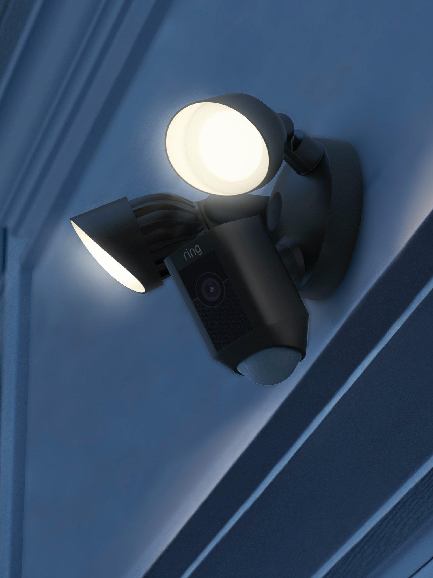 Floodlight Cam Wired Plus Smart Security Camera with Built-in Wi-Fi & Siren Alarm