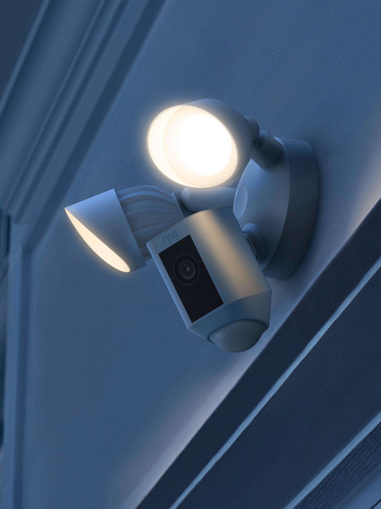 Floodlight Cam Wired Plus Smart Security Camera with Built-in Wi-Fi & Siren Alarm