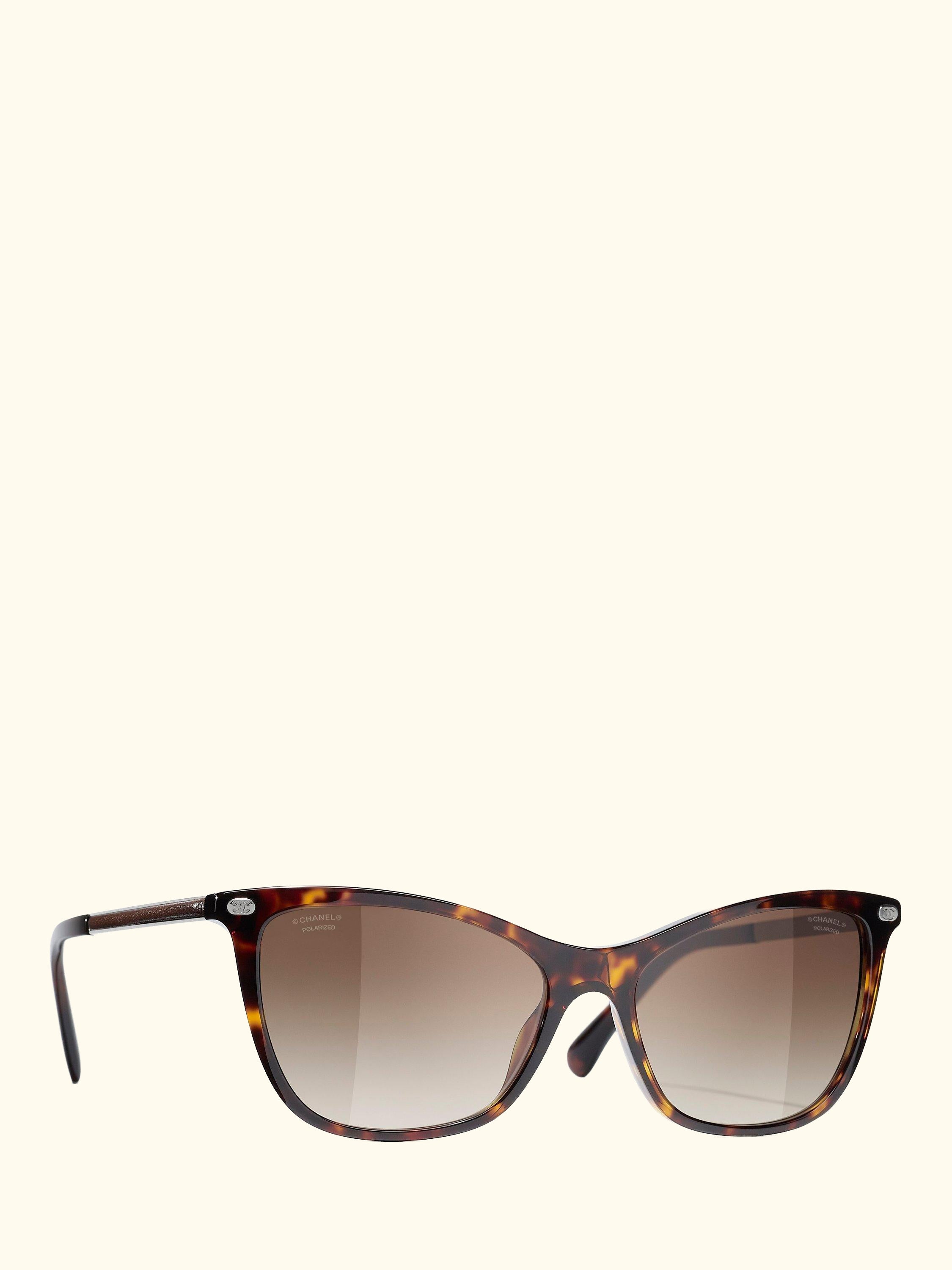 Cat's Eye Sunglasses CH5437Q Havana/Brown Gradient