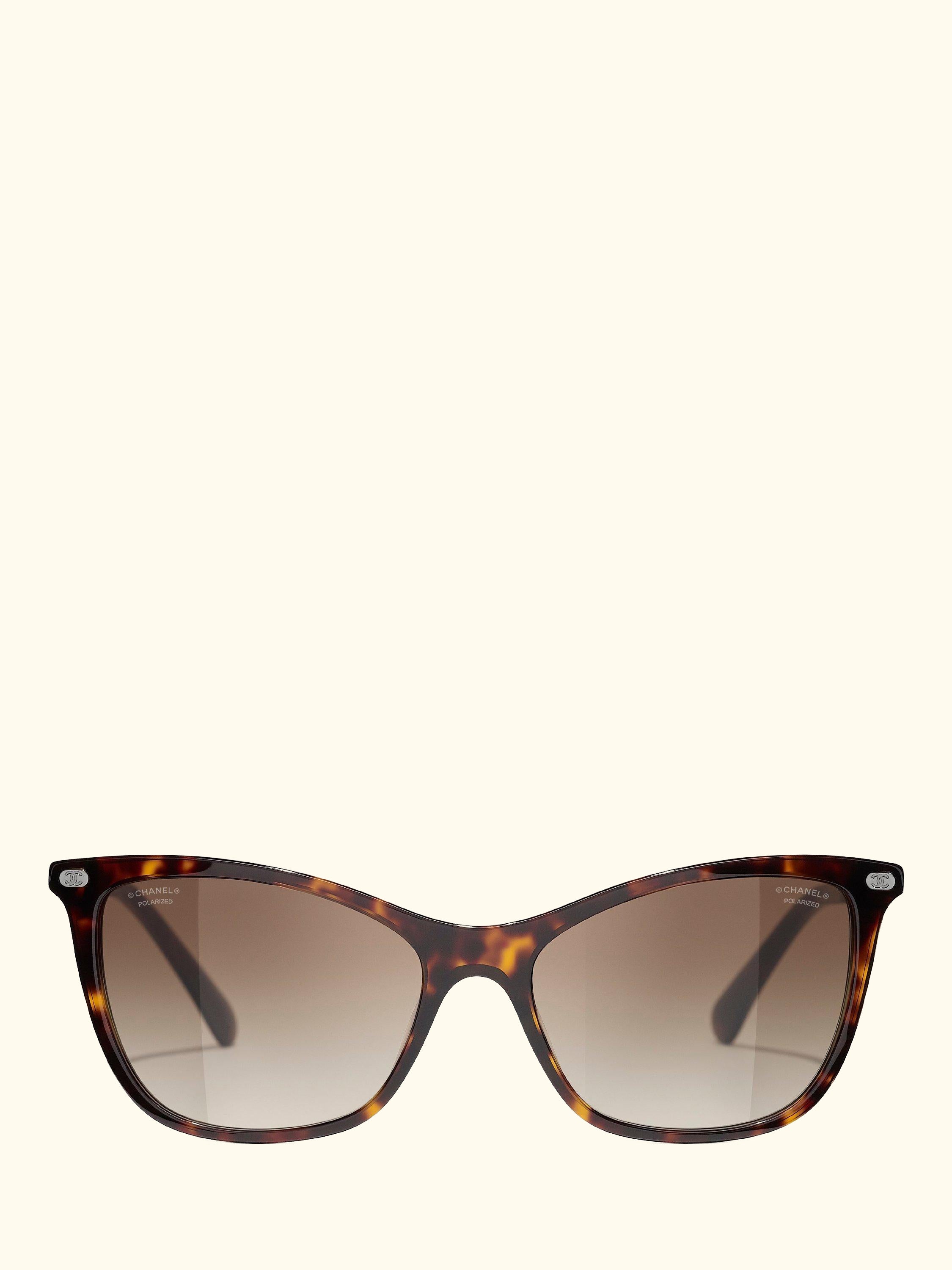 Cat's Eye Sunglasses CH5437Q Havana/Brown Gradient