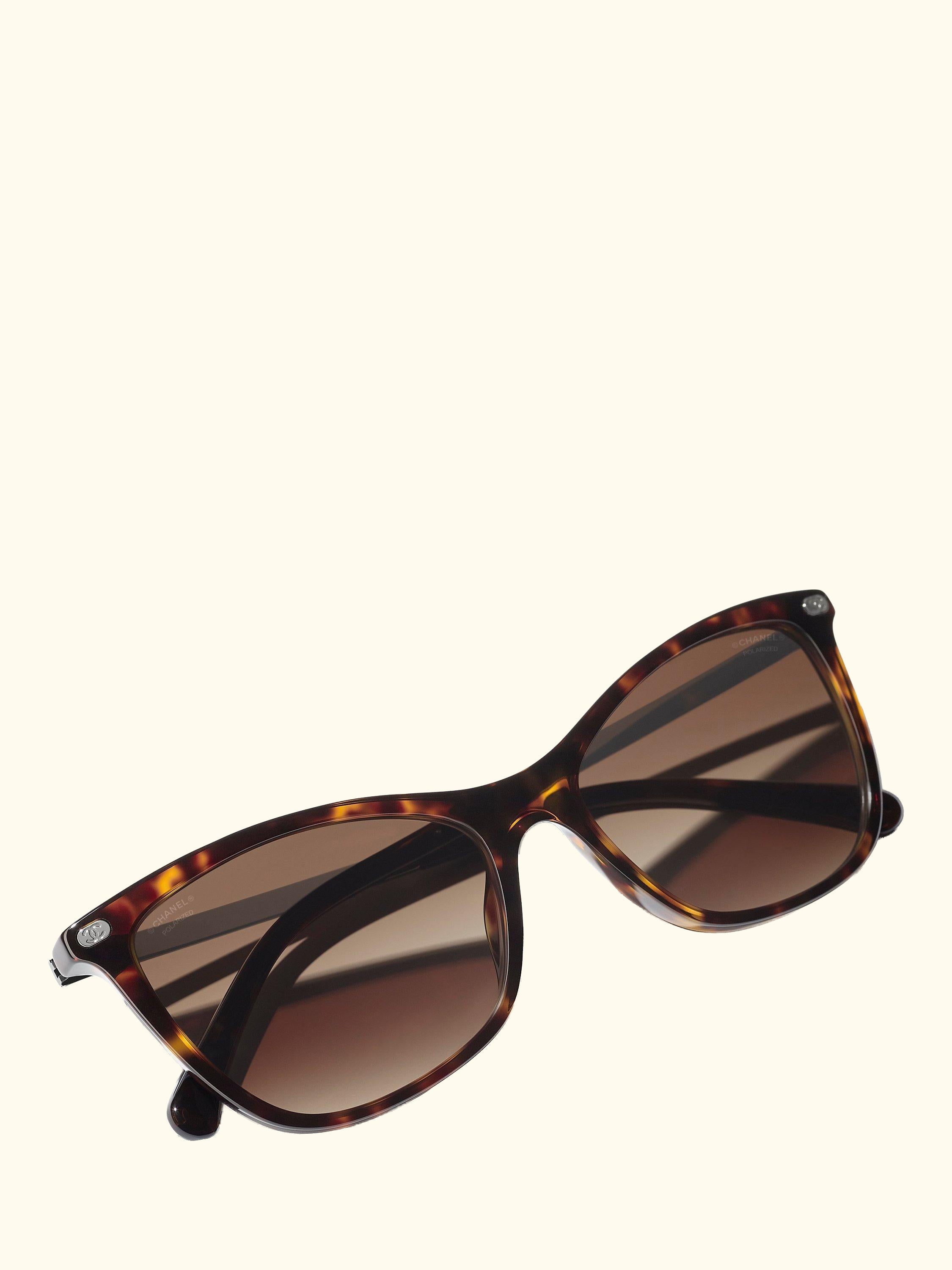Cat's Eye Sunglasses CH5437Q Havana/Brown Gradient