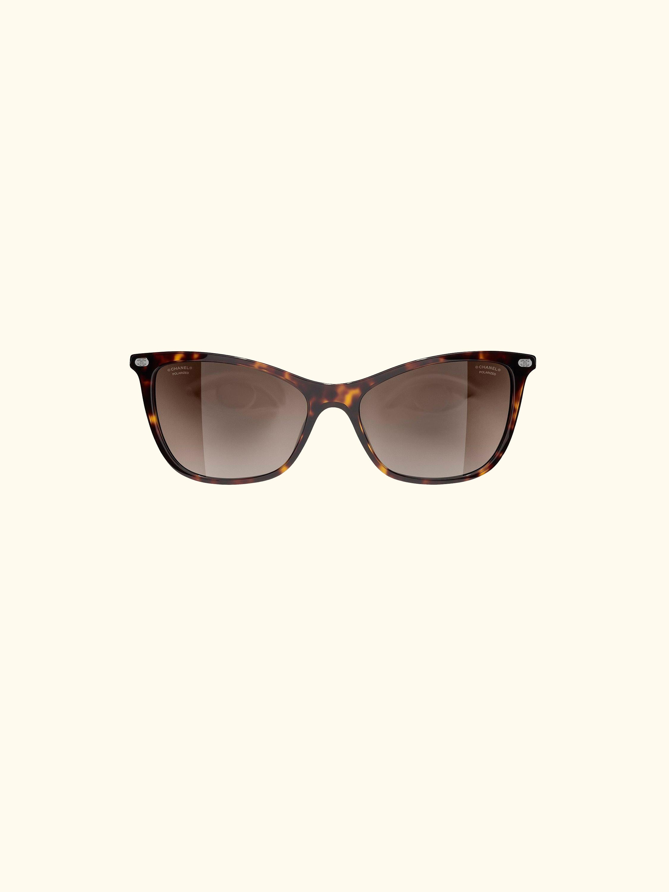 Cat's Eye Sunglasses CH5437Q Havana/Brown Gradient