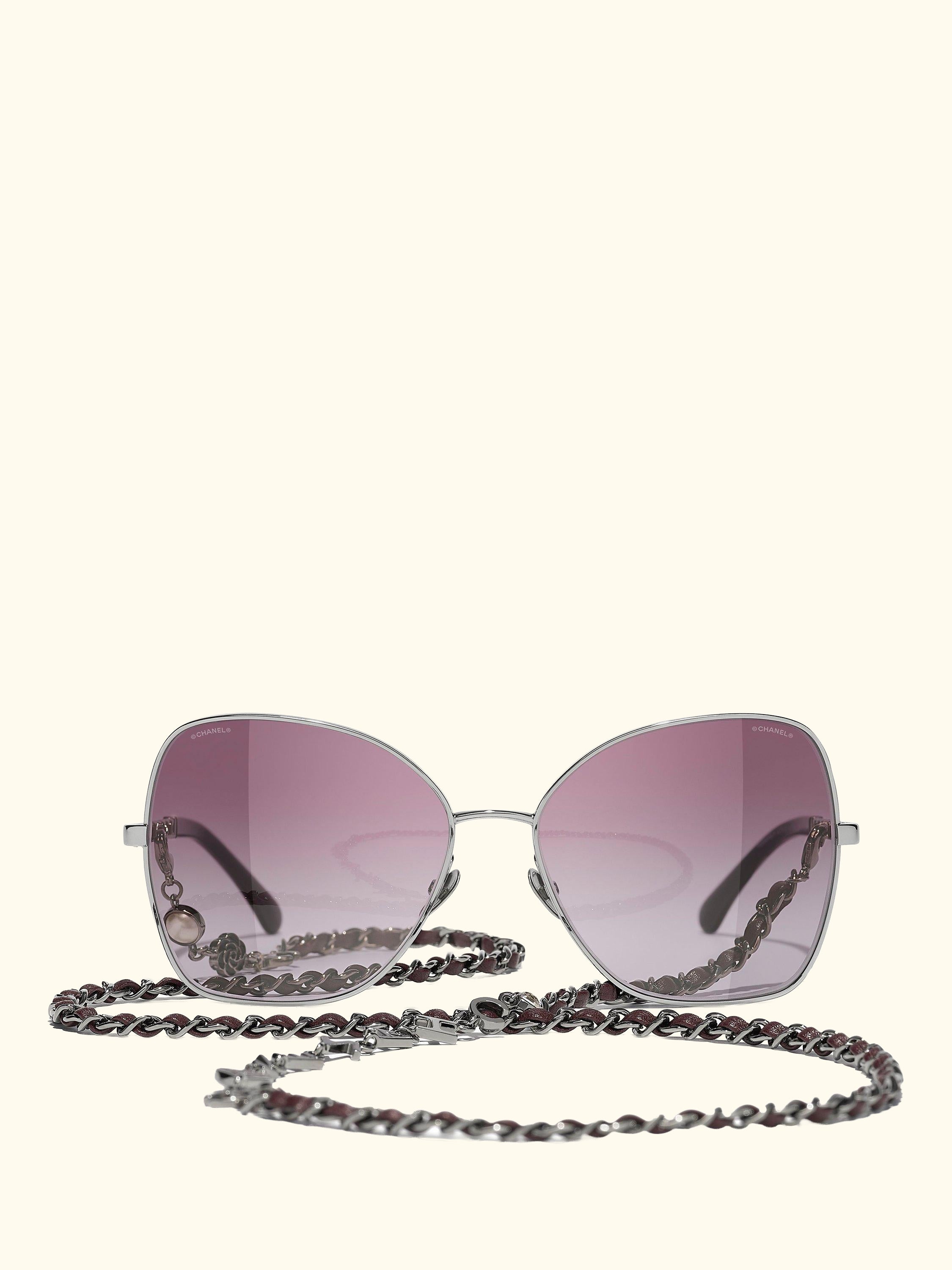 Irregular Sunglasses CH4274Q Gunmetal/Violet Gradient