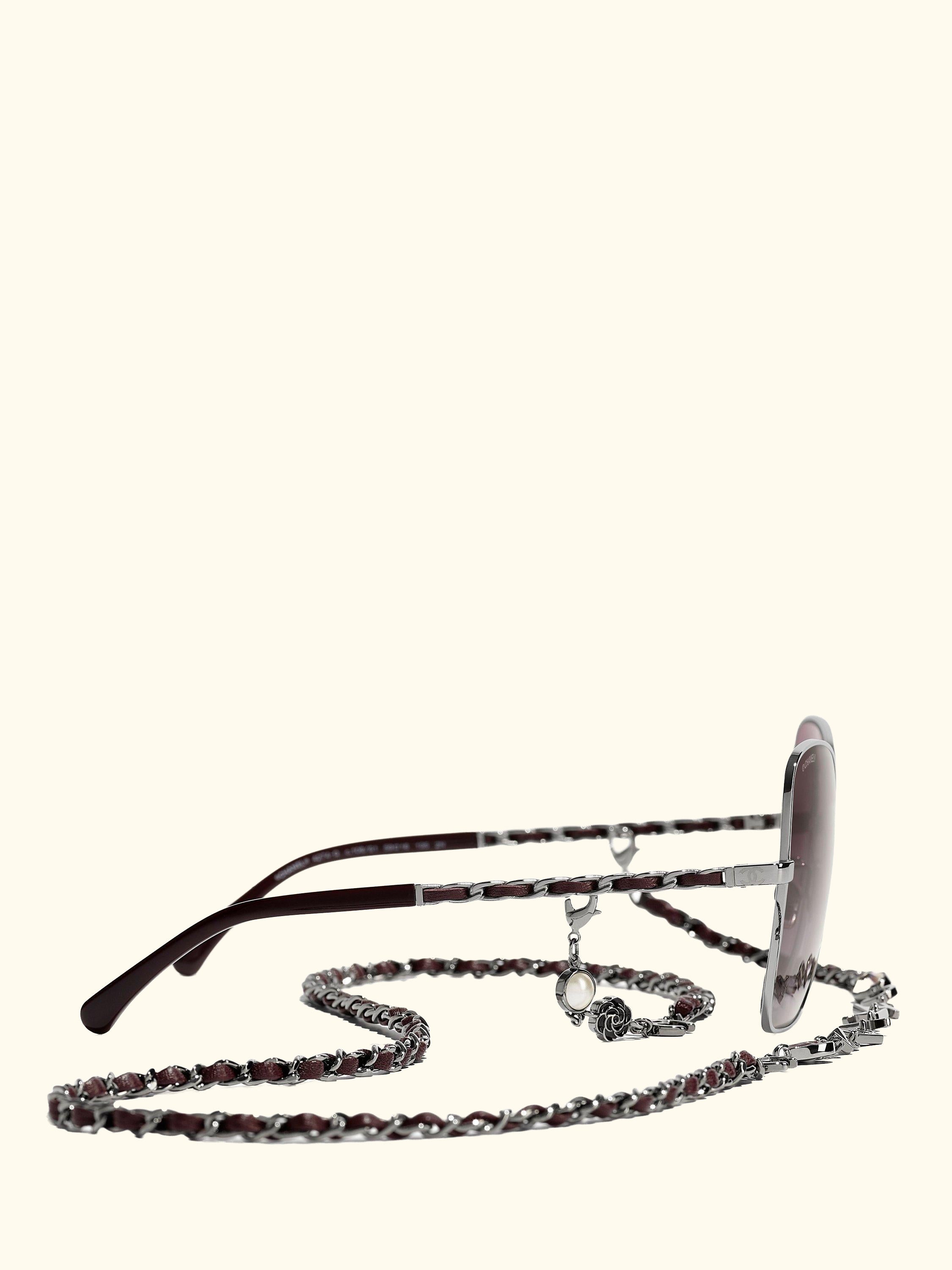 Irregular Sunglasses CH4274Q Gunmetal/Violet Gradient