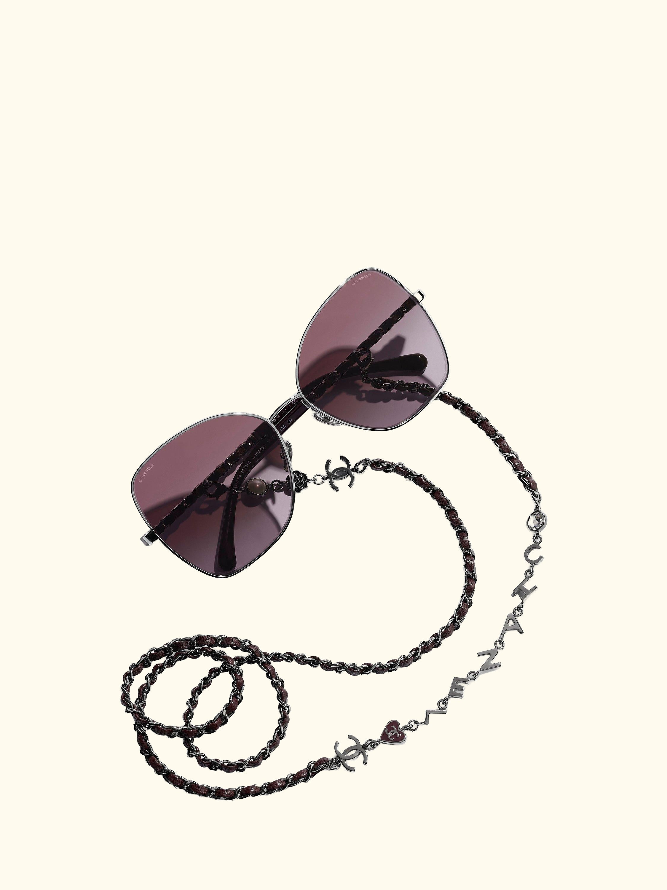 Irregular Sunglasses CH4274Q Gunmetal/Violet Gradient