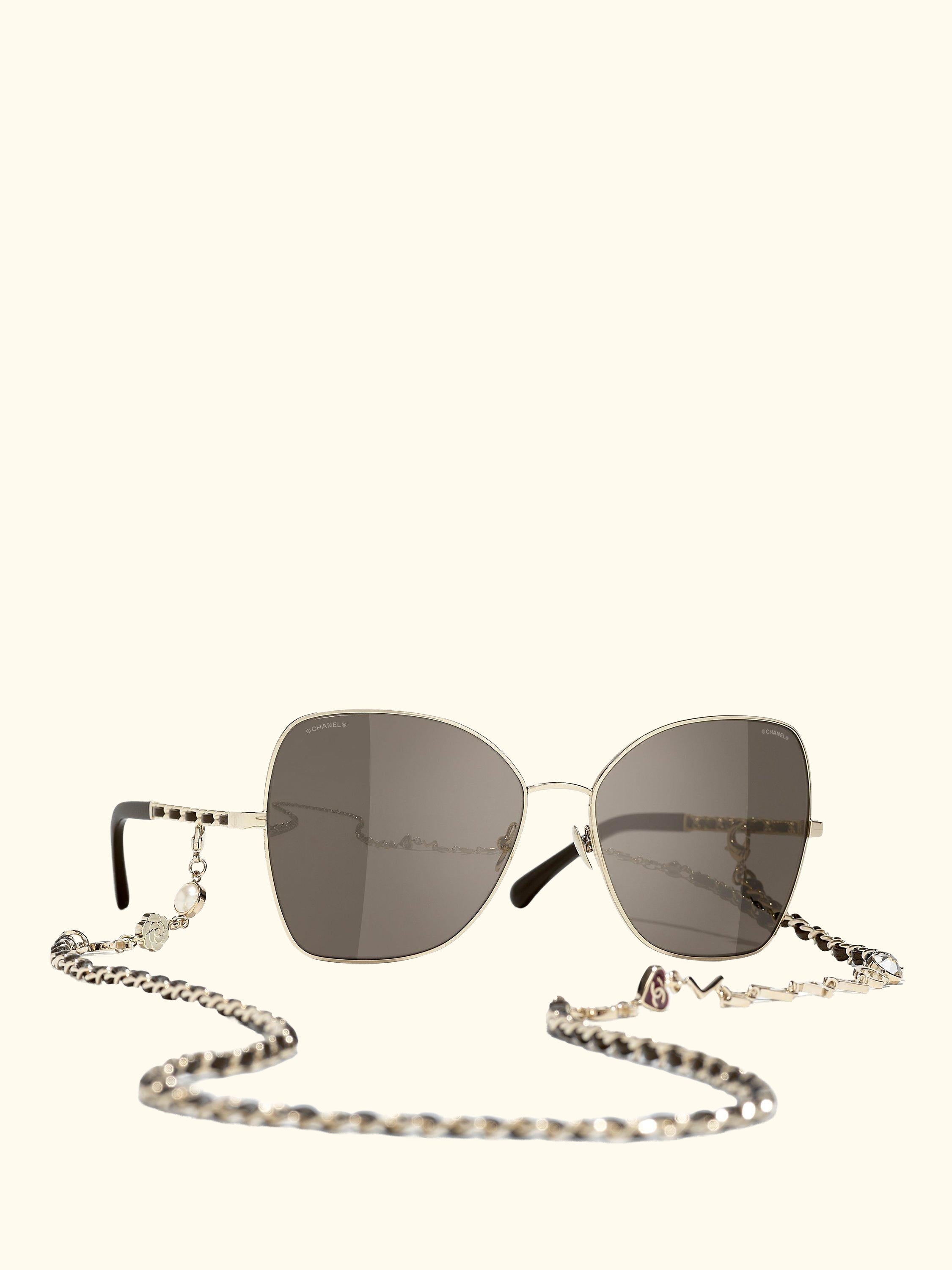 Irregular Sunglasses CH4274Q Gold/Brown