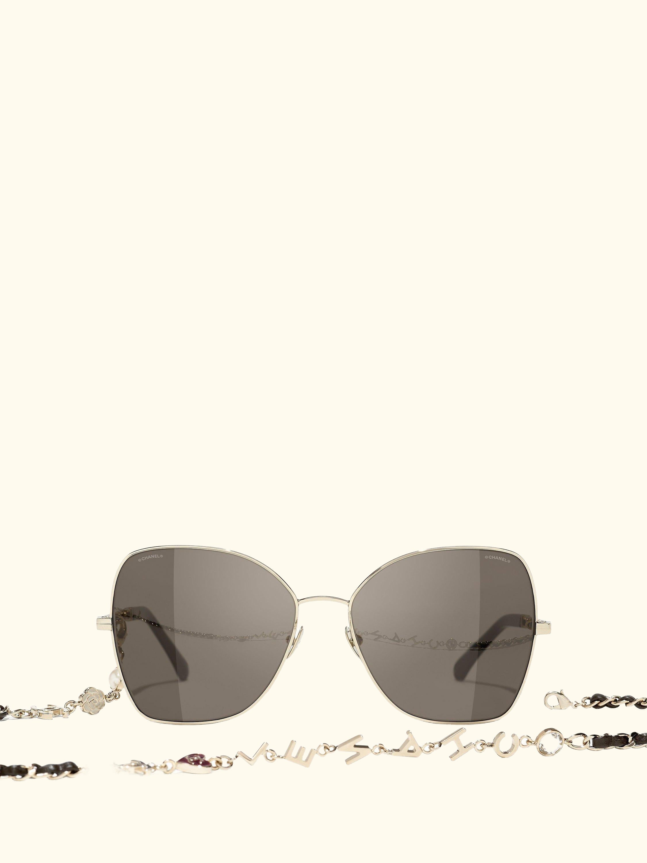 Irregular Sunglasses CH4274Q Gold/Brown
