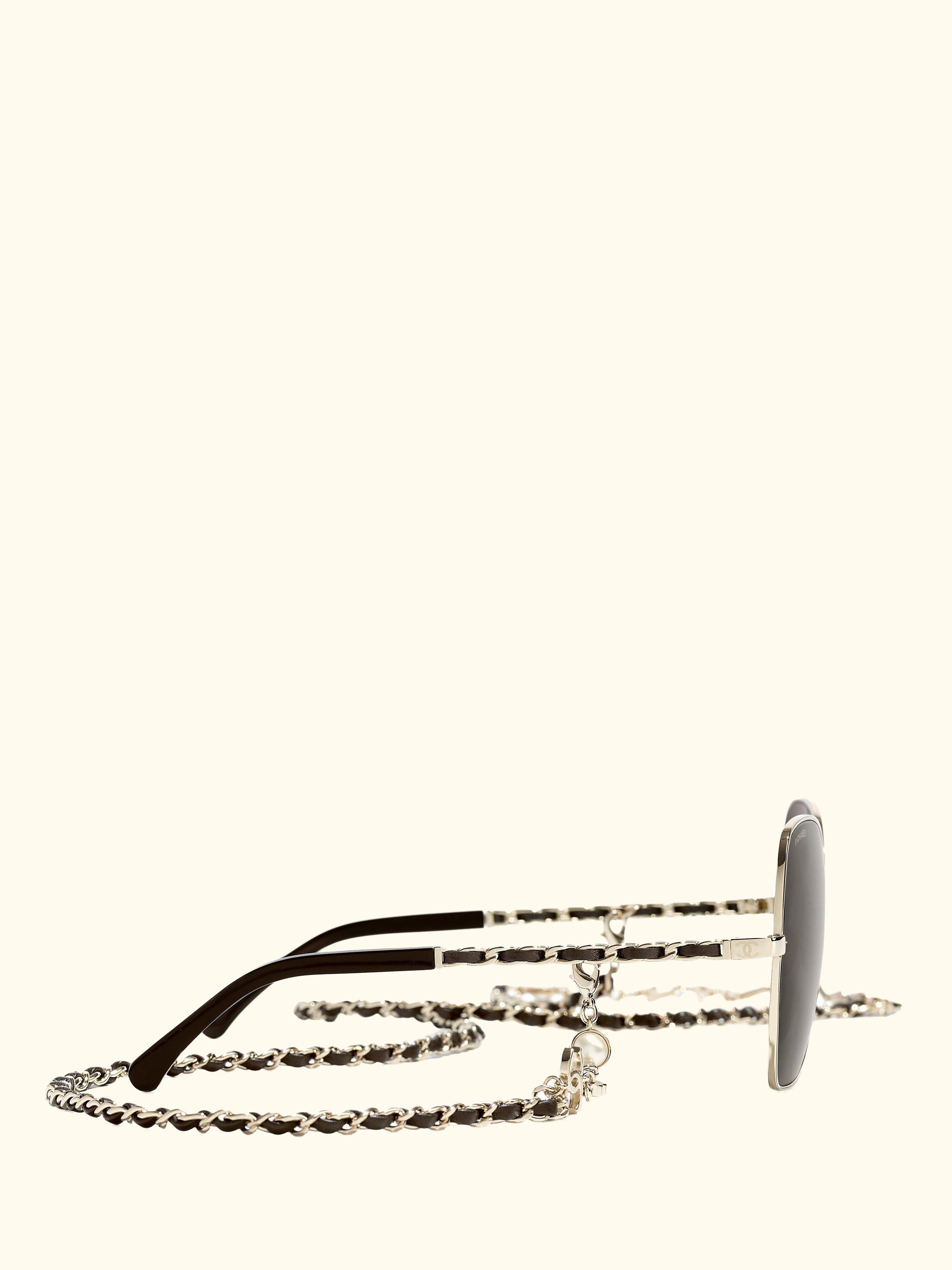 Irregular Sunglasses CH4274Q Gold/Brown
