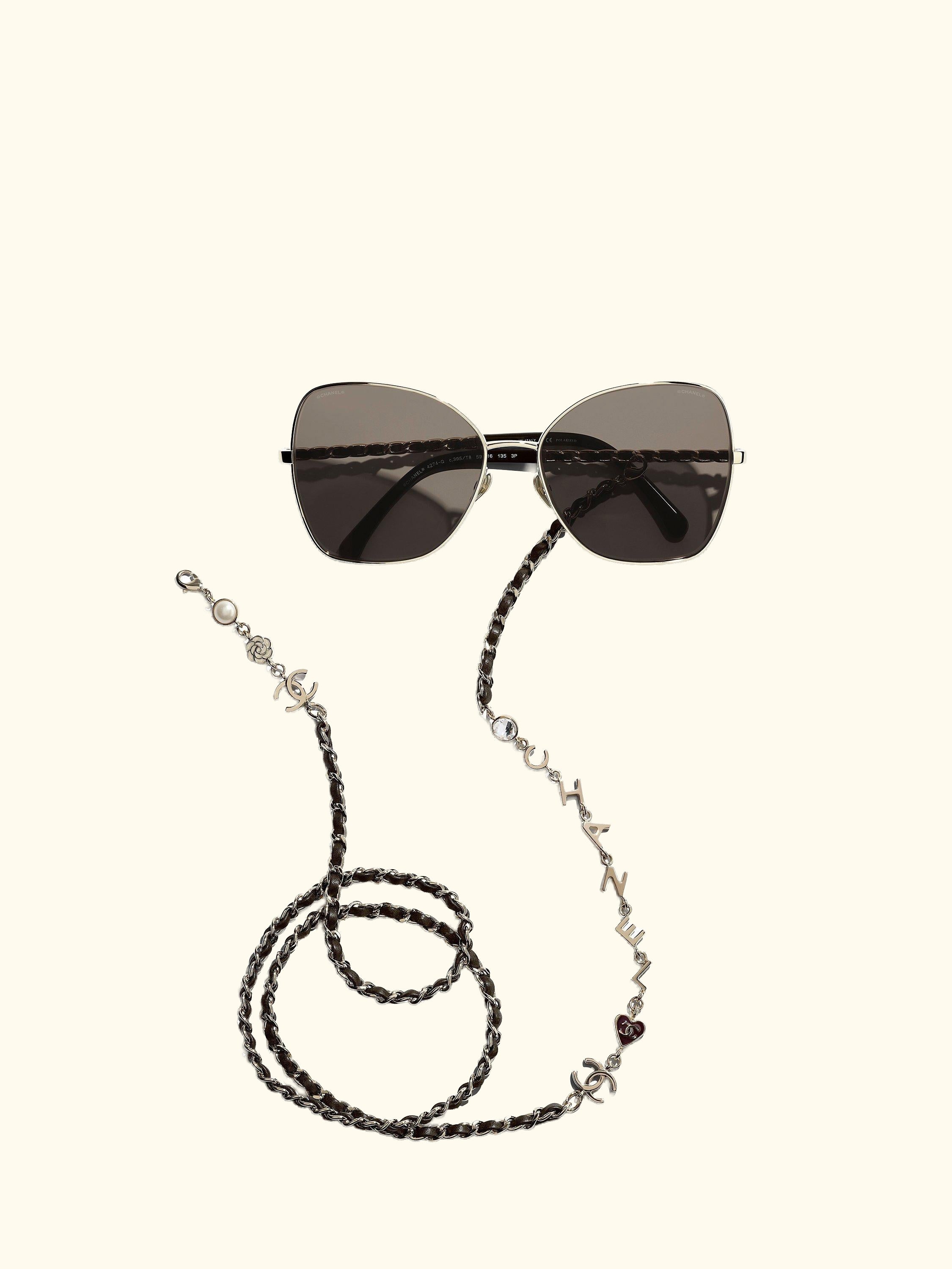 Irregular Sunglasses CH4274Q Gold/Brown