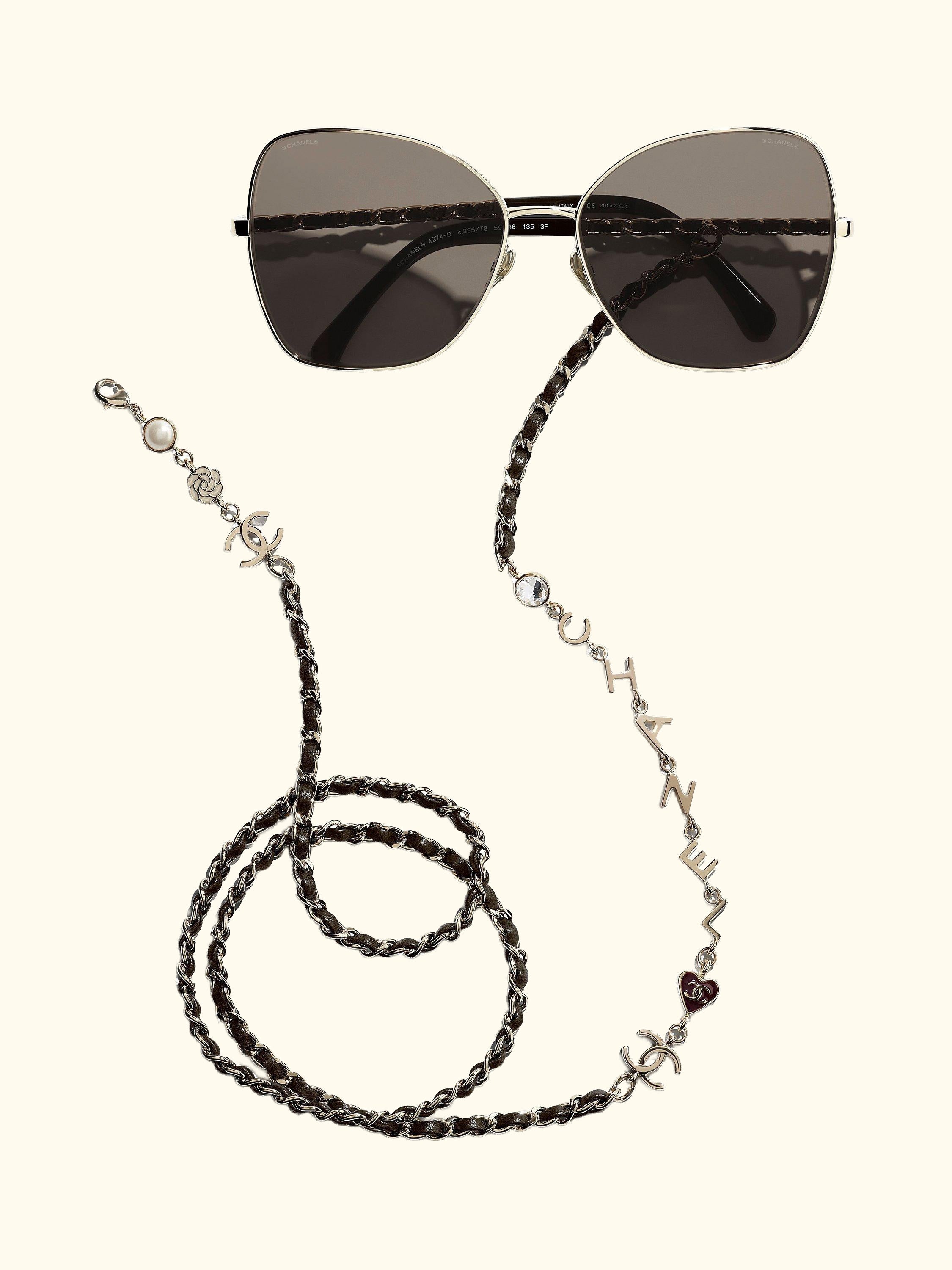 Irregular Sunglasses CH4274Q Gold/Brown