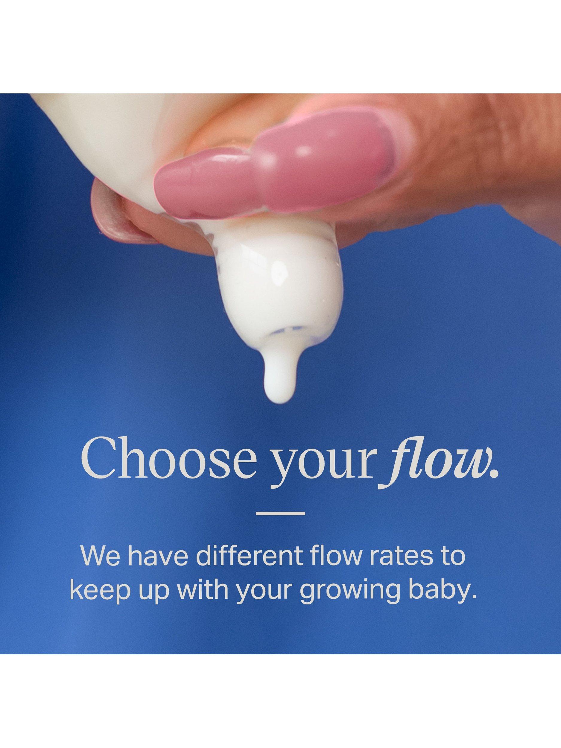 Advanced Anti-Colic Medium Flow Baby Bottle Breast Like Teats, Pack of 2