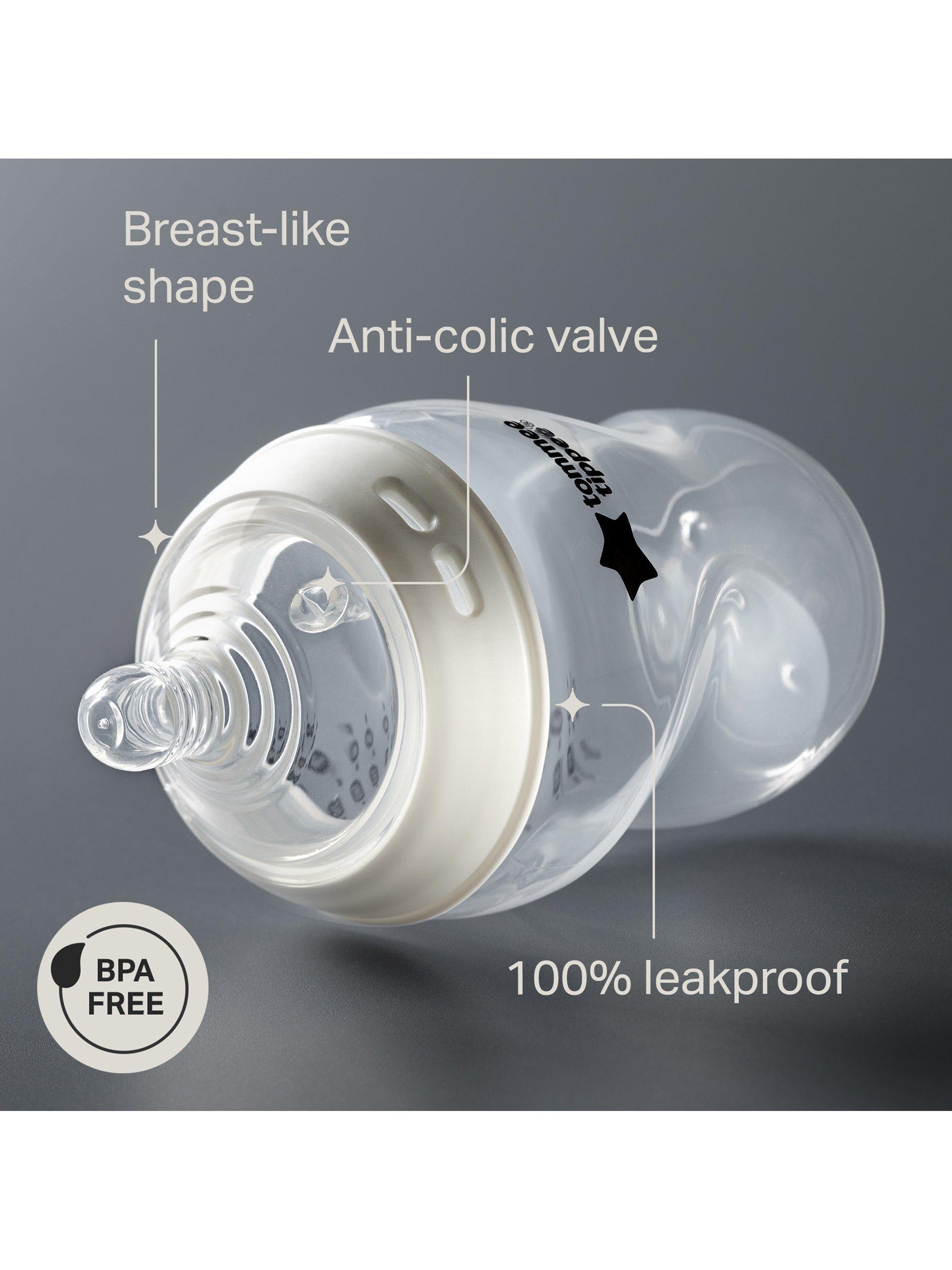 Natural Start Anti-Colic Baby Bottles with Slow Flow Teats, Pack of 3, 150ml