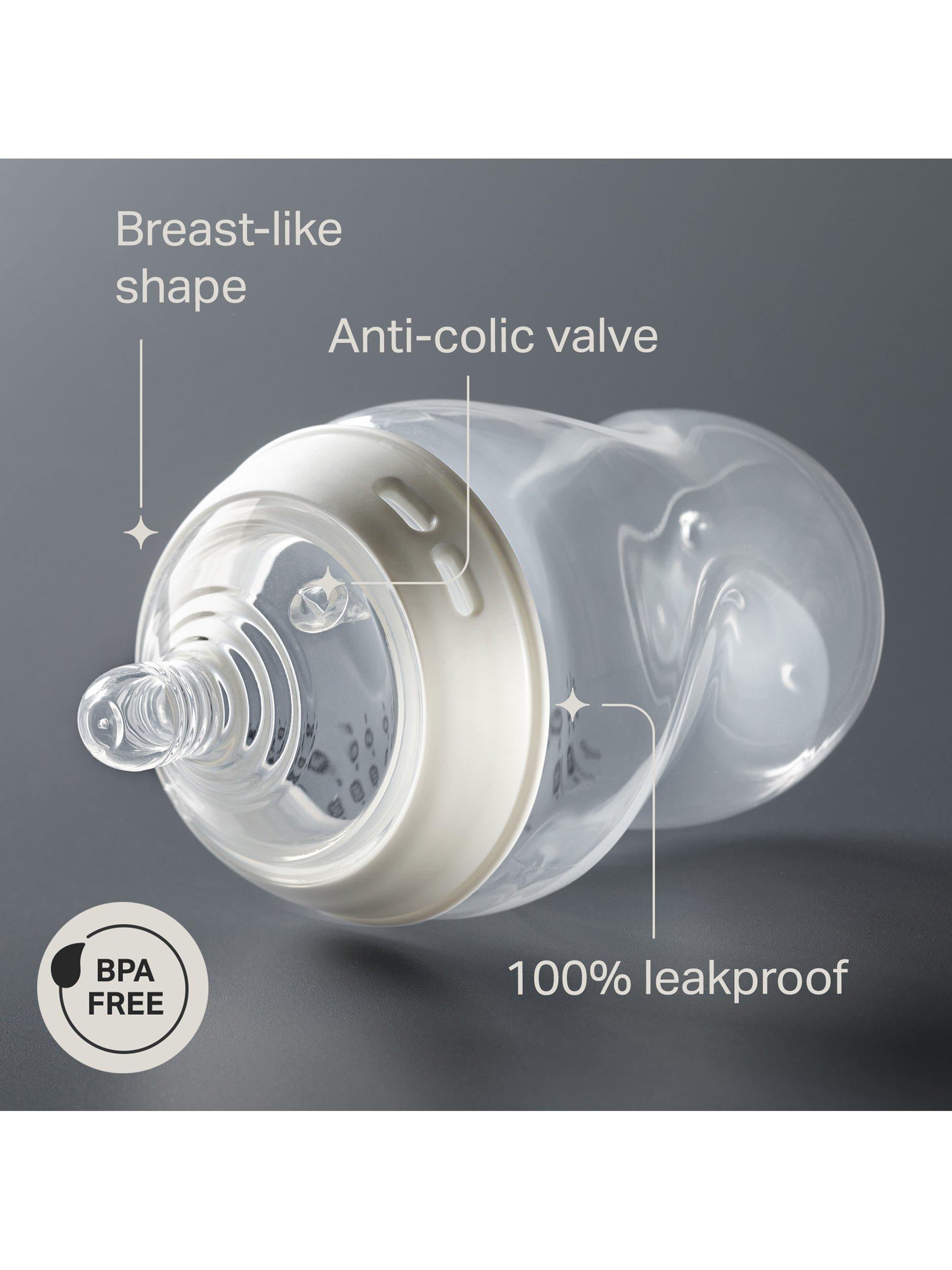 Natural Start Anti-Colic Baby Bottle with Slow Flow Teats, Pack of 6, 260ml
