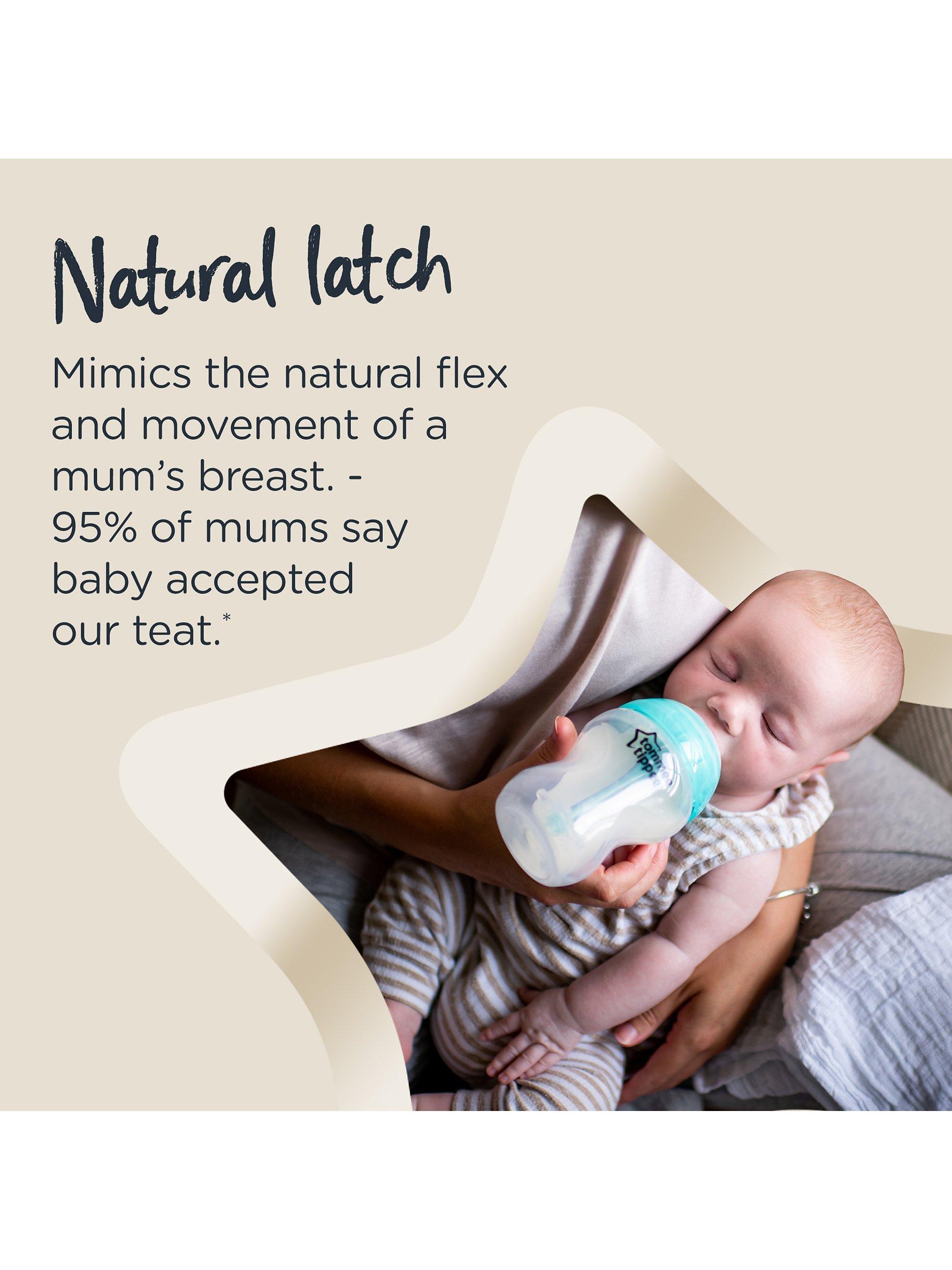 Advanced Anti-Colic Baby Bottles with Slow Flow Breast Like Teats, Pack of 3, 260ml