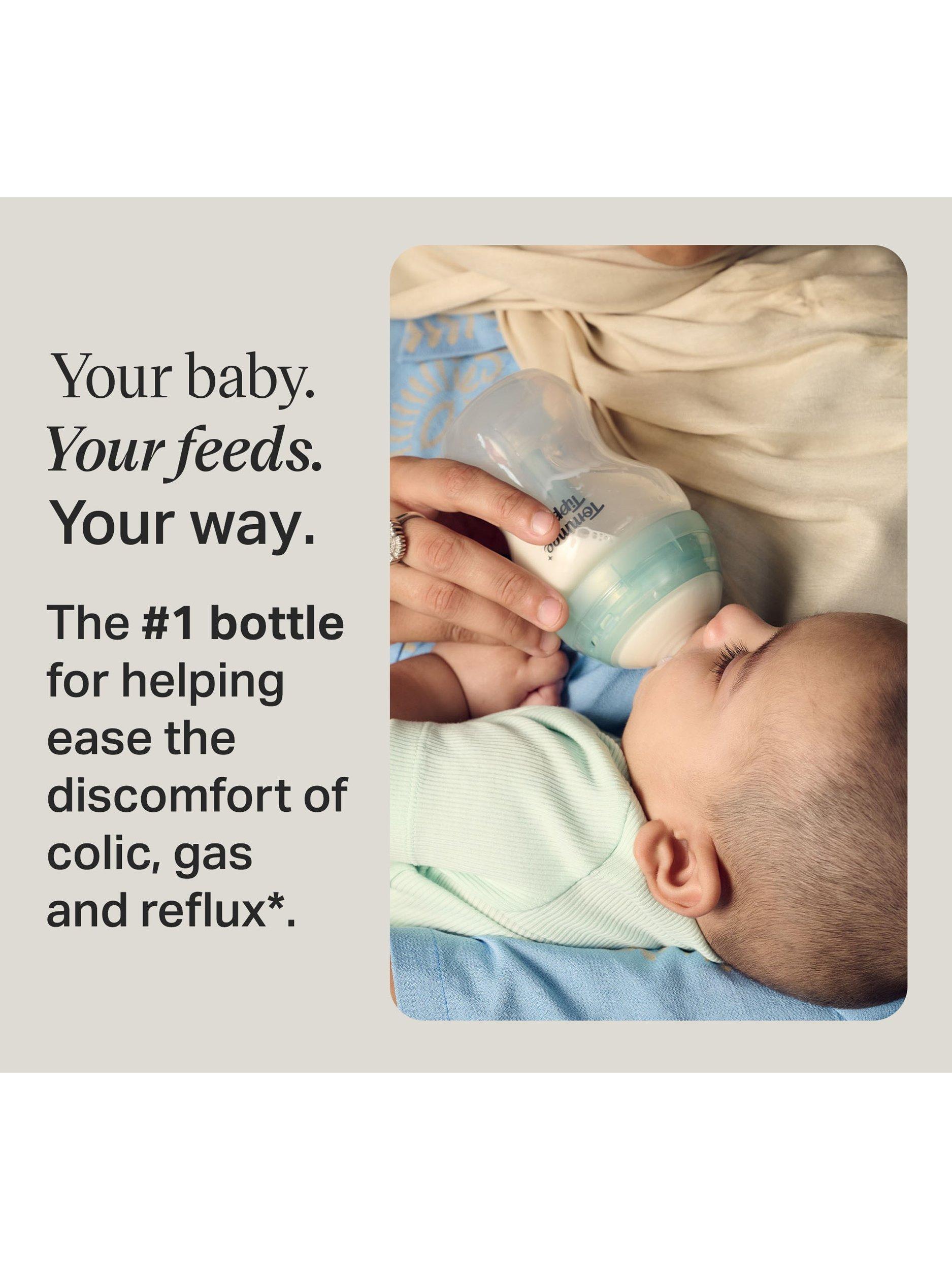 Advanced Anti-Colic Baby Bottle Newborn Starter Kit, Muted