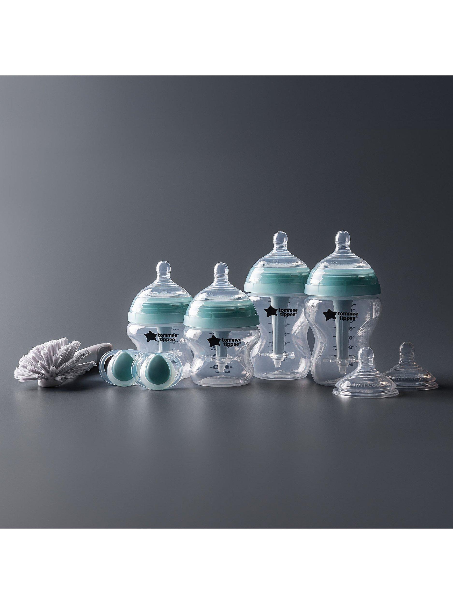 Advanced Anti-Colic Baby Bottle Newborn Starter Kit, Muted