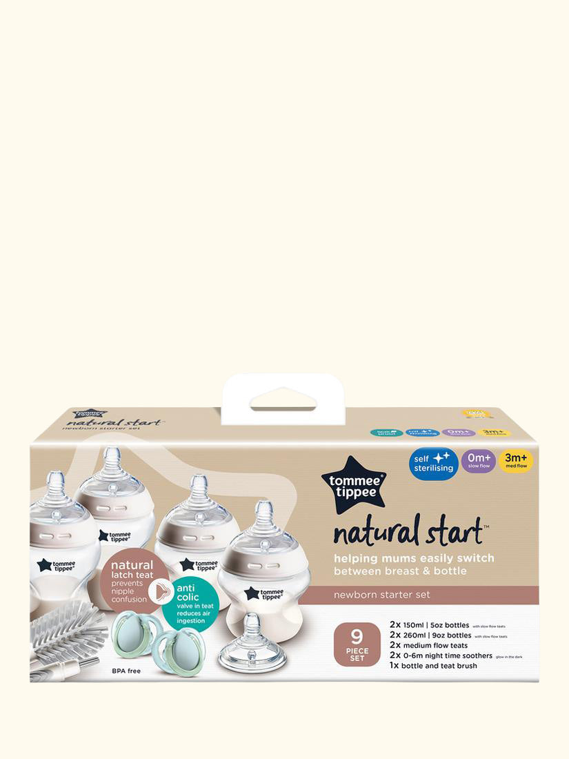 Natural Start Baby Bottle Newborn Starter Kit, Muted