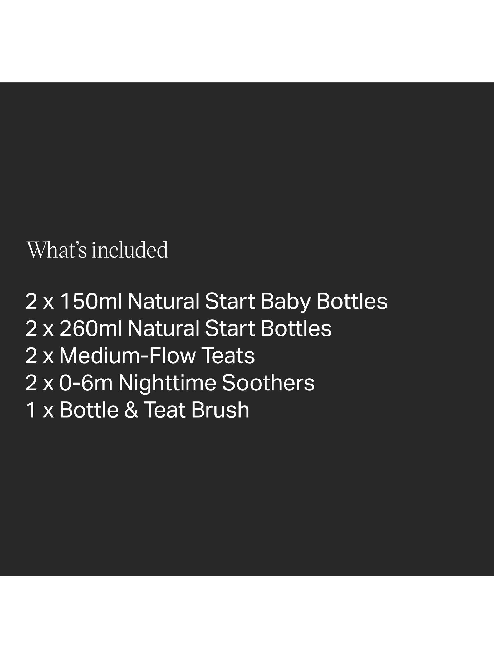 Natural Start Baby Bottle Newborn Starter Kit, Muted