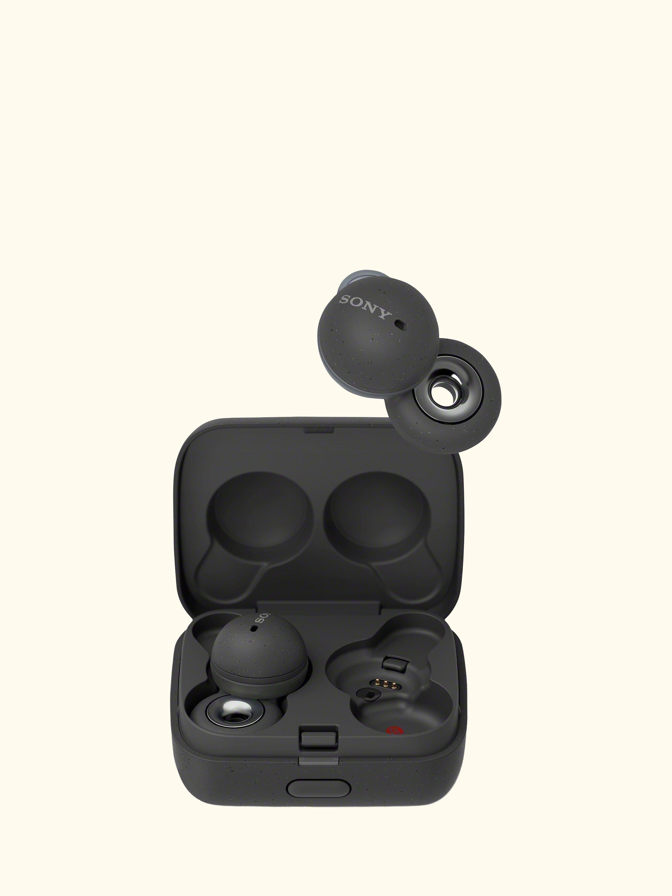 WF-L900 LinkBuds True Wireless Bluetooth In-Ear Headphones with Open Ring Design & Mic/Remote, Grey