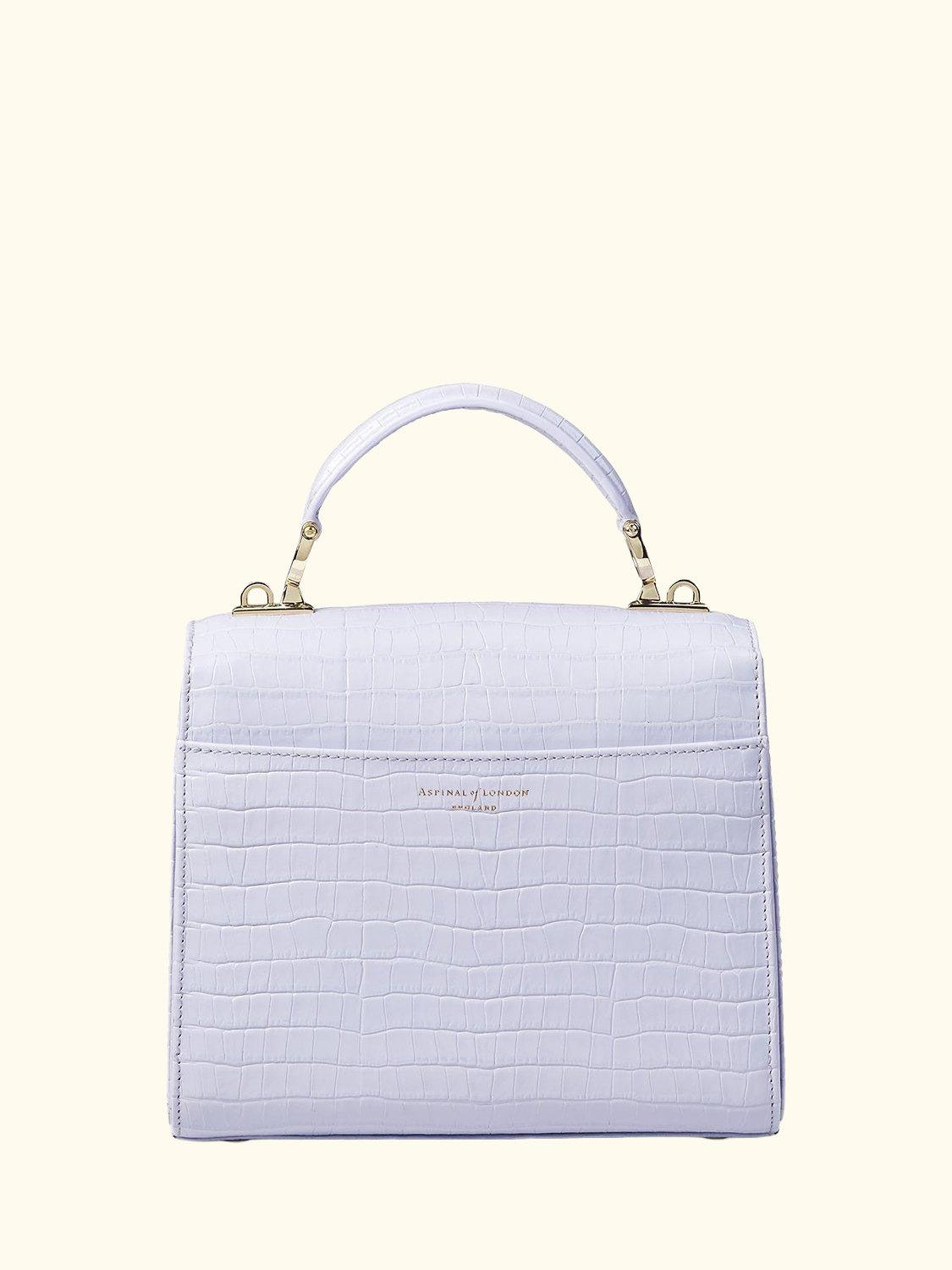 Midi Mayfair Croc Effect Leather Cross Body Bag