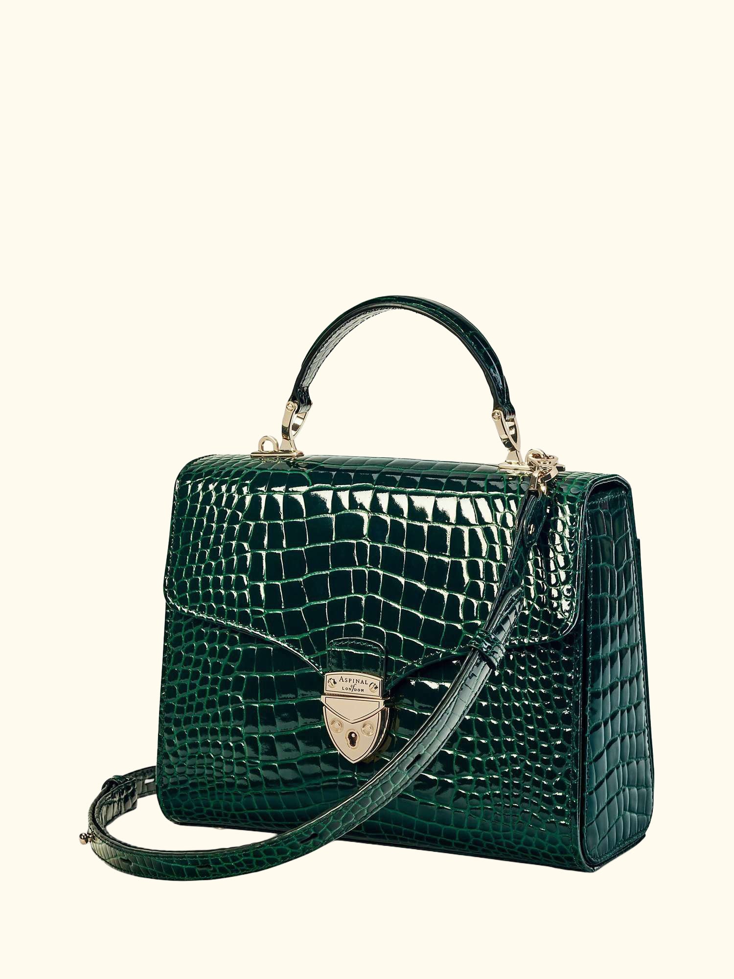 Mayfair Croc Effect Leather Cross Body Bag