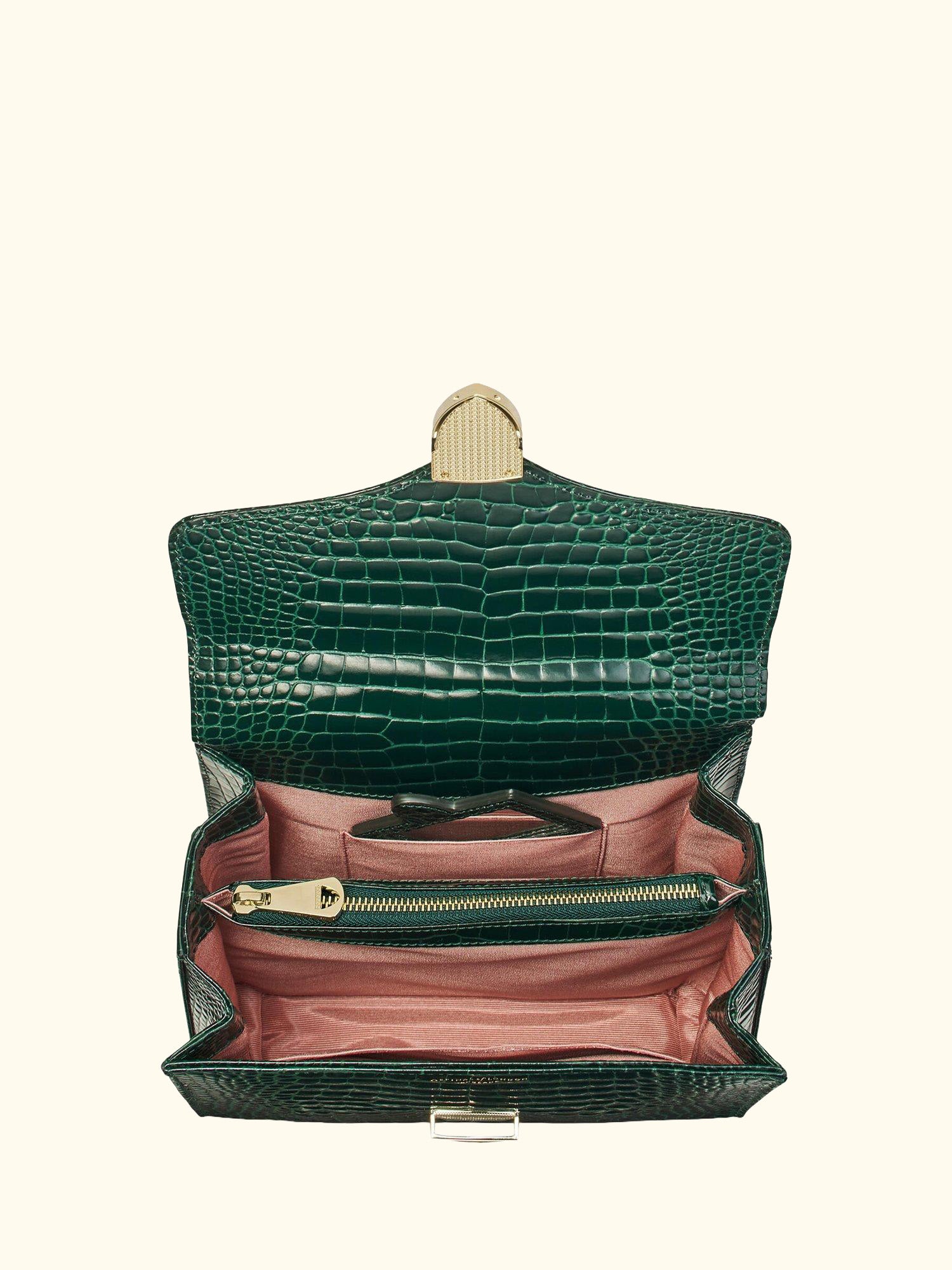 Mayfair Croc Effect Leather Cross Body Bag