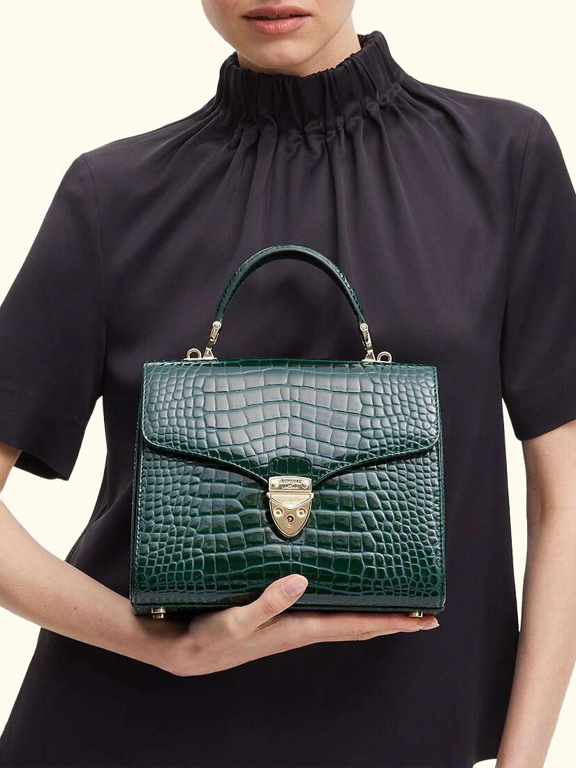 Mayfair Croc Effect Leather Cross Body Bag