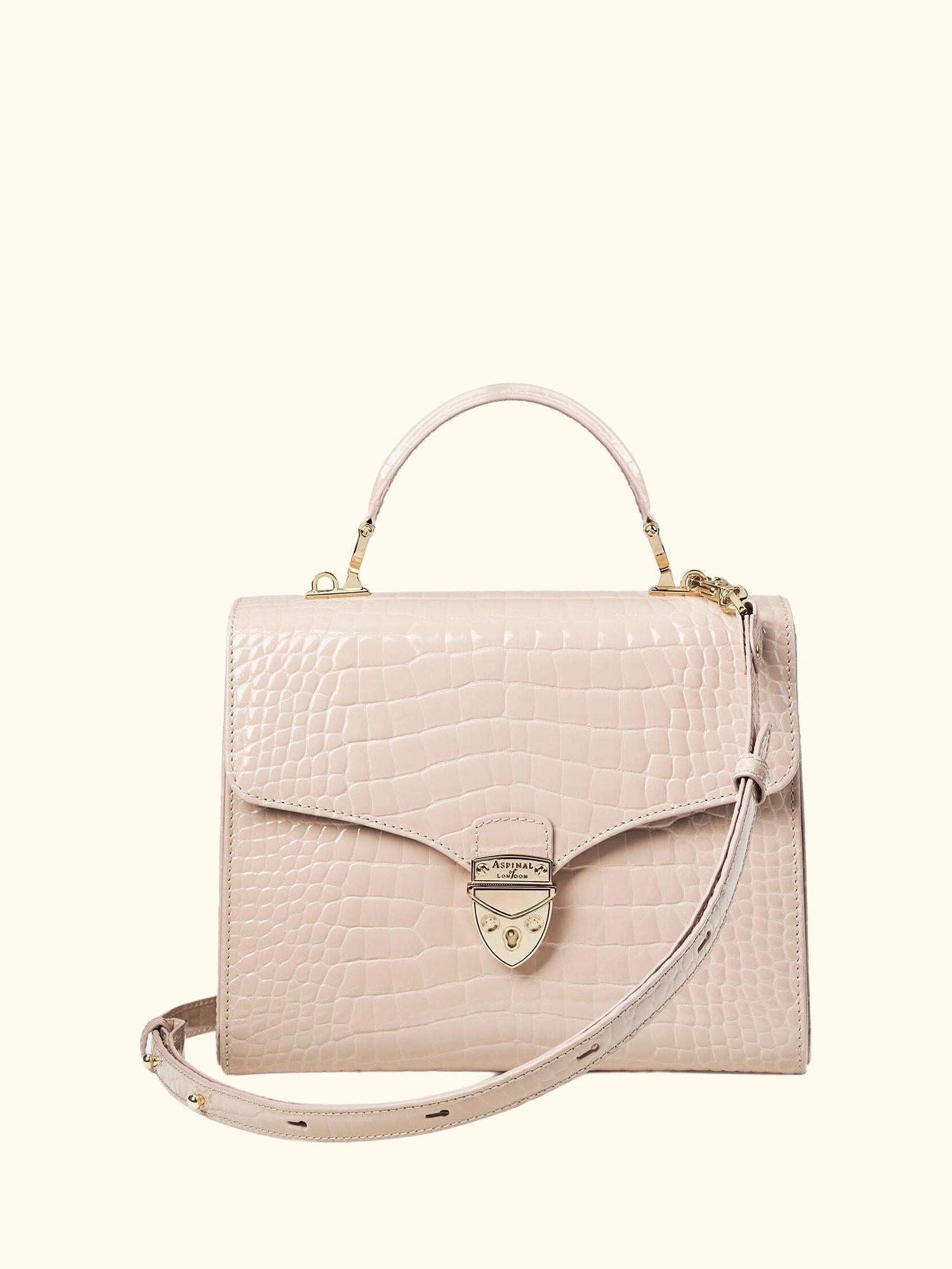 Mayfair Croc Effect Leather Cross Body Bag