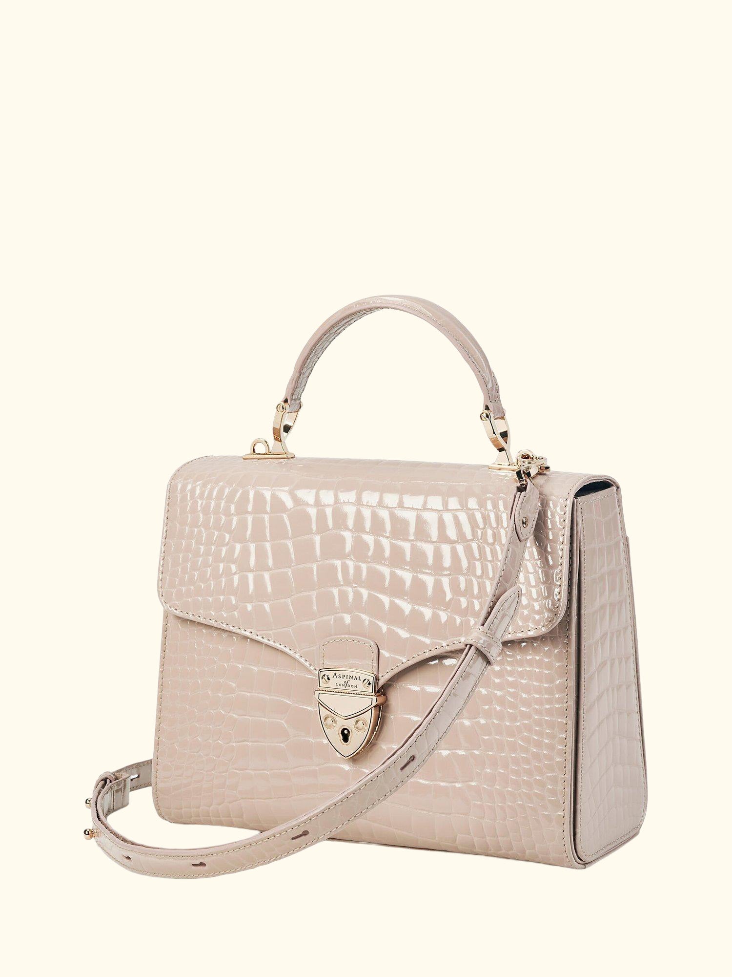 Mayfair Croc Effect Leather Cross Body Bag